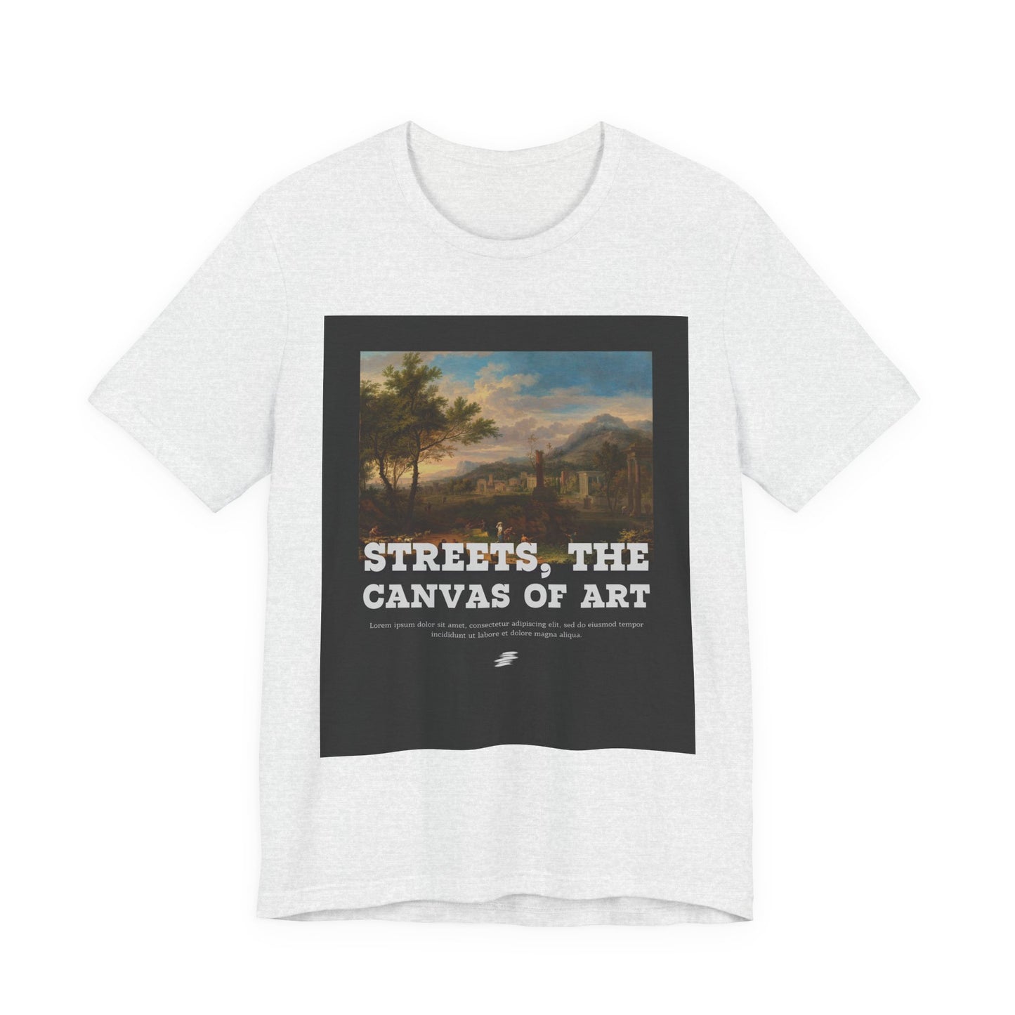 Artistic Graphic Tee - Streets, the Canvas of Art | Unisex Short Sleeve Shirt, Gift for Artists, Art Lovers, Casual Wear, Unique Gifts