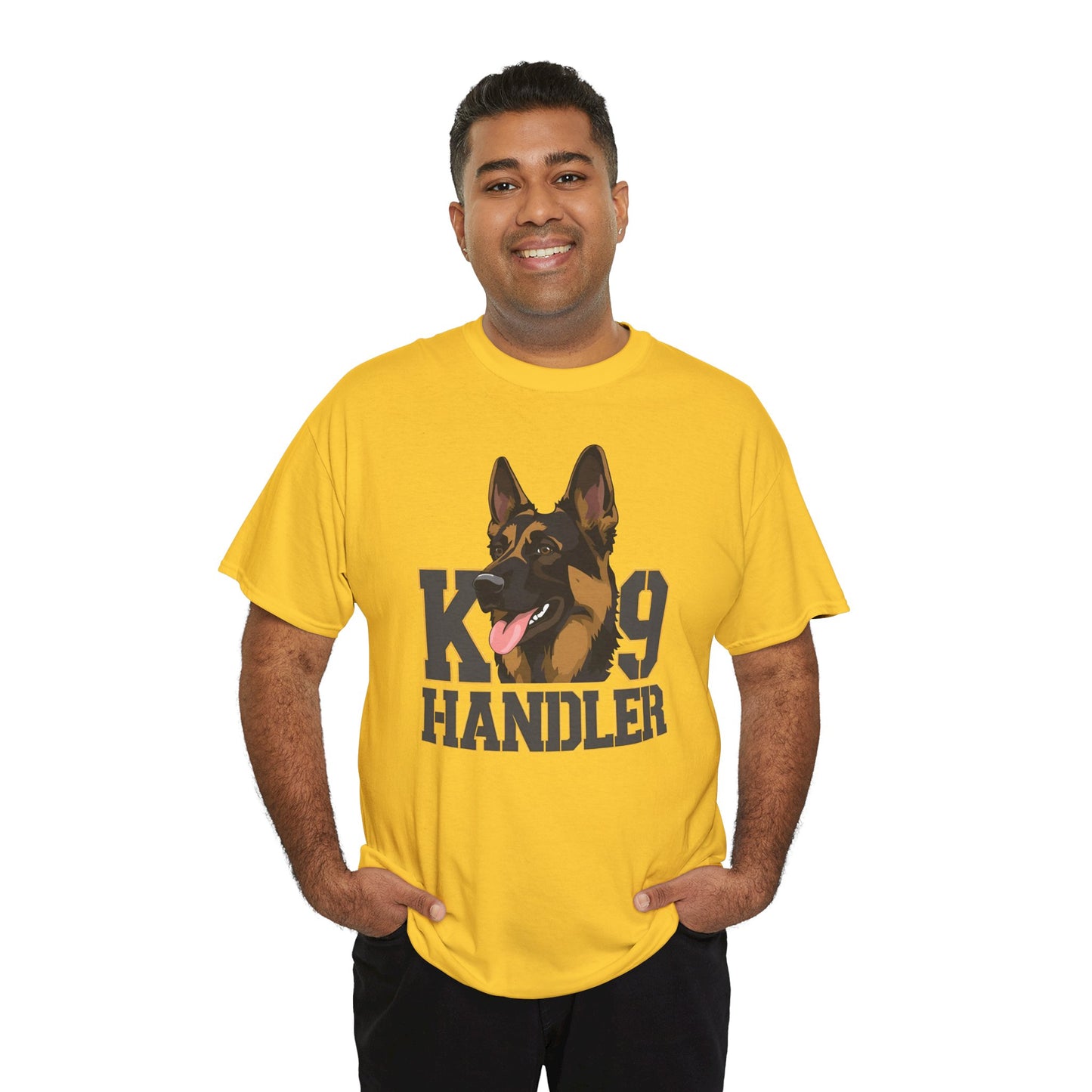 German Shepherd K9 Handler Tee, Perfect for Dog Lovers, Gift for Pet Owners, Unisex Cotton T-Shirt