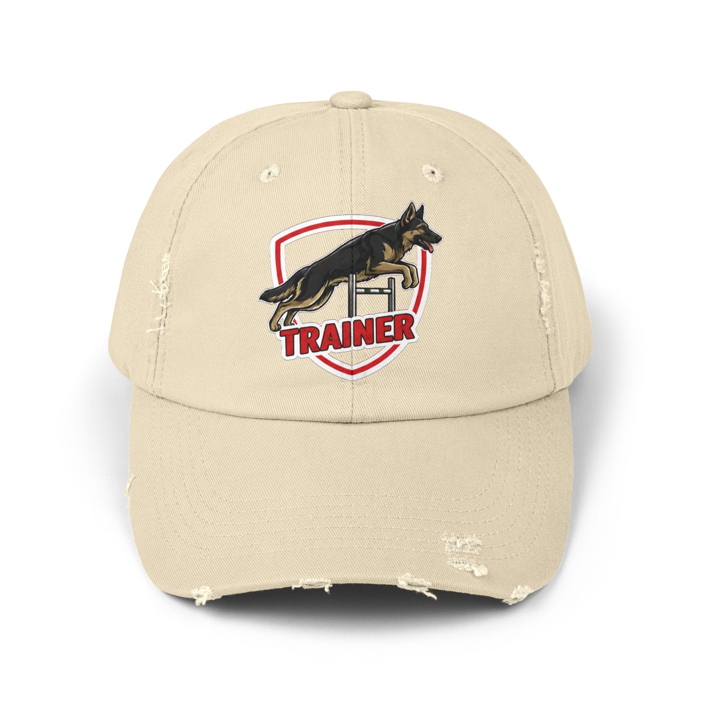 Unisex German Shepherd Trainer Cap, Distressed Hat for Dog Lovers, Perfect Gift for Trainers