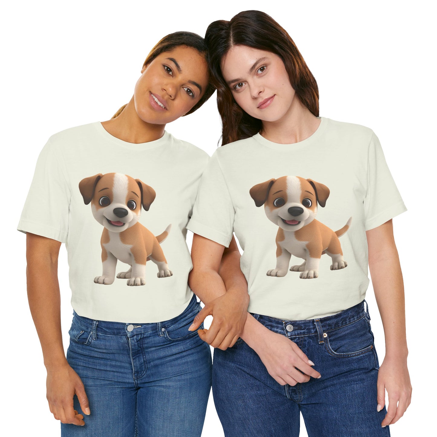 Cute Dog 3D Graphic Tee, Fun Animal Shirt, Dog Lover Gift, Playful Fashion Statement
