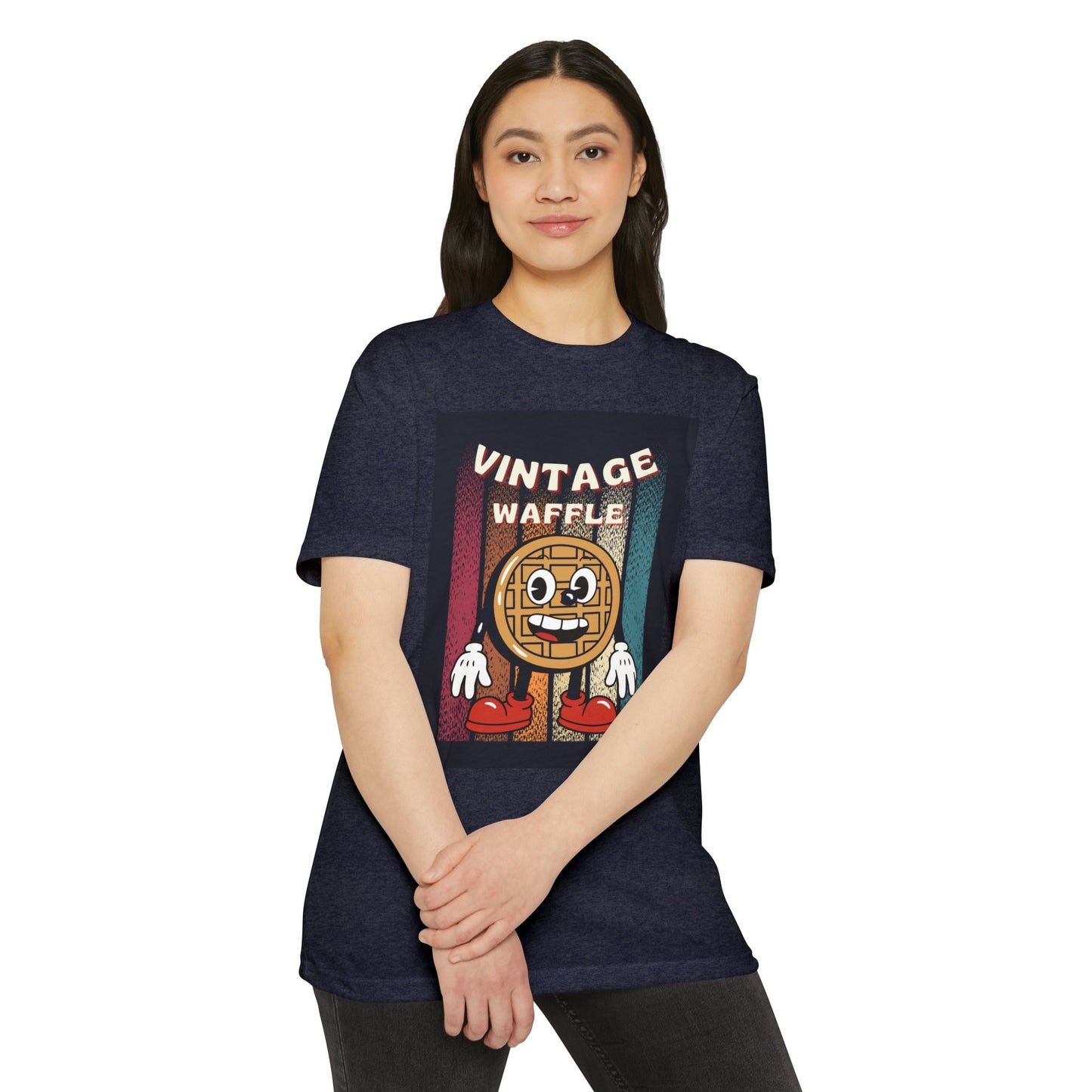 Vintage Waffle Unisex T-Shirt, Fun Retro Tee, Foodie Apparel, Perfect Gift for Breakfast Lovers, Casual Everyday Wear, Unique Graphic Shirt