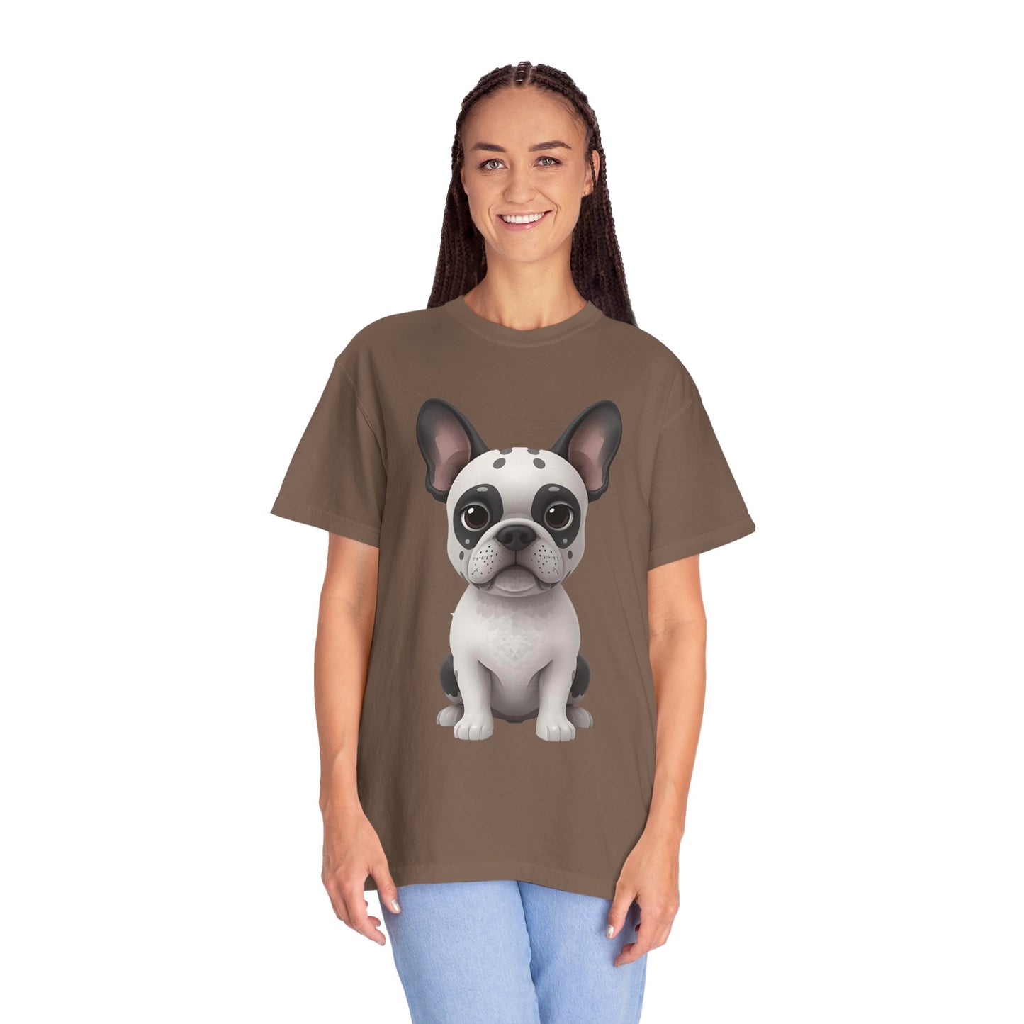 Cute 3D Design French Bulldog Unisex T-shirt, Animal Lover Gift