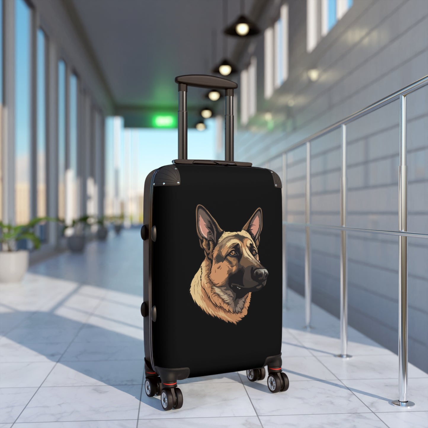 German Shepherd Art Carry-On Suitcase - Stylish Pet Lover Travel Luggage