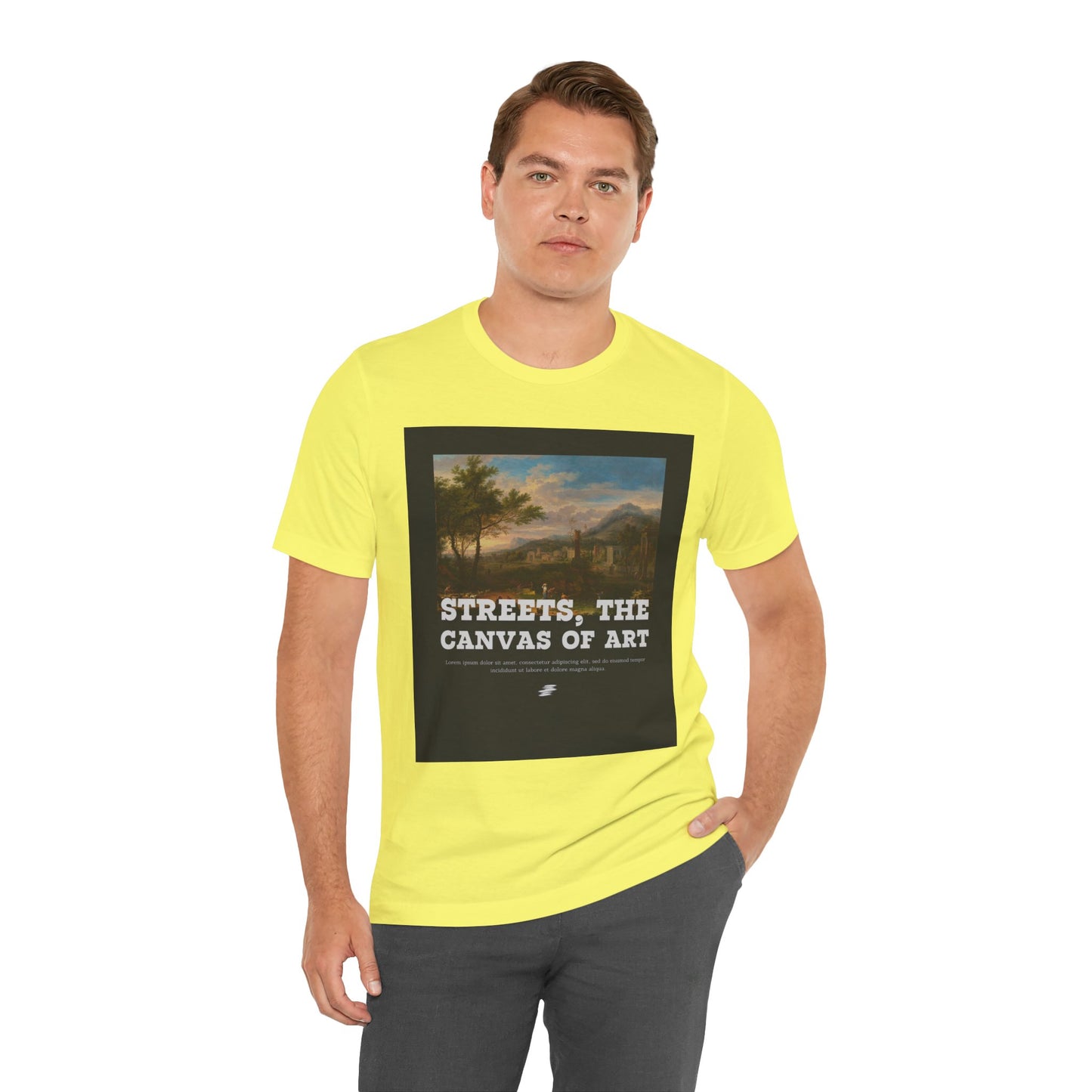 Artistic Graphic Tee - Streets, the Canvas of Art | Unisex Short Sleeve Shirt, Gift for Artists, Art Lovers, Casual Wear, Unique Gifts
