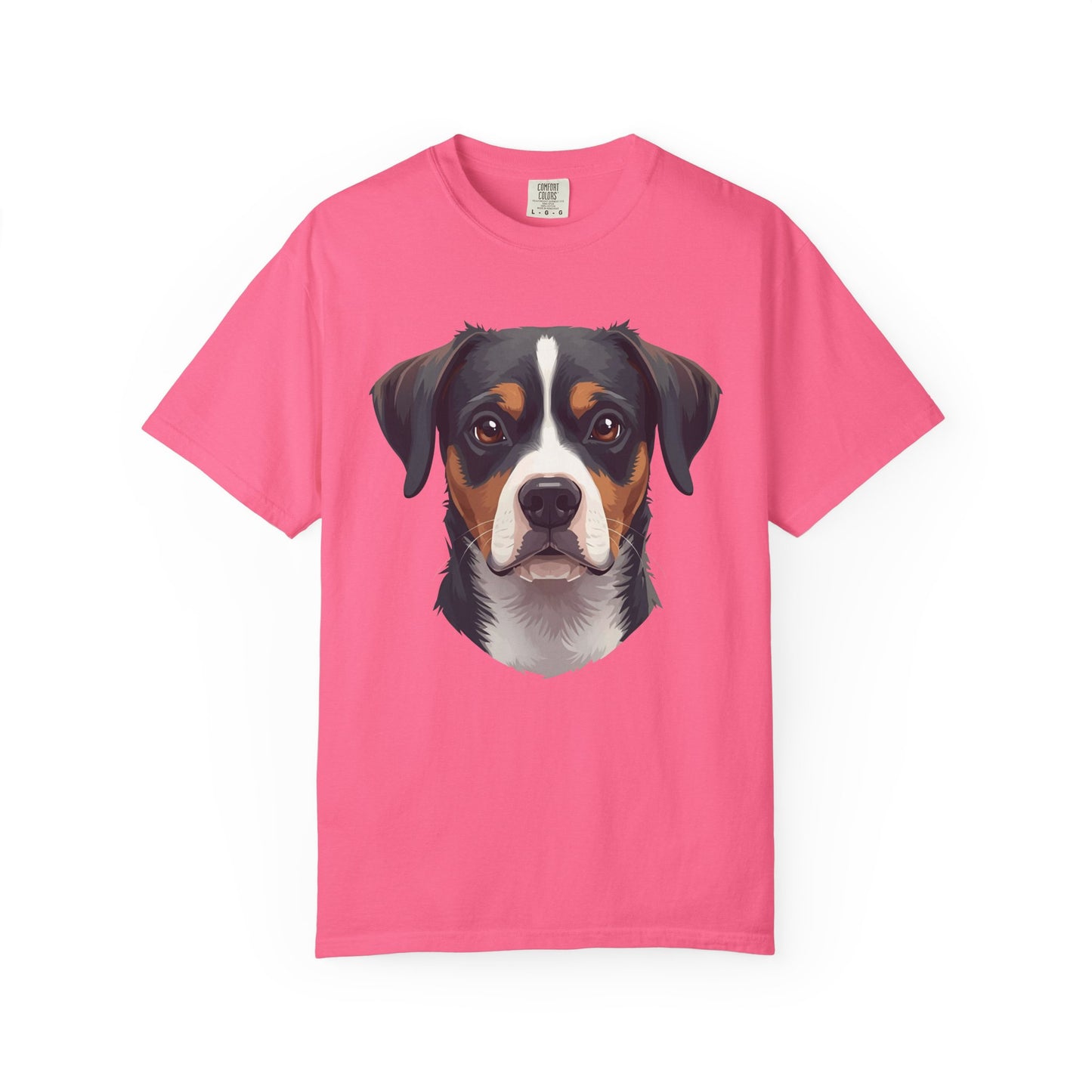 Unisex Tricolor Dog's 3D Design T-Shirt, Gift for Dog Owners, Animal Lover Apparel