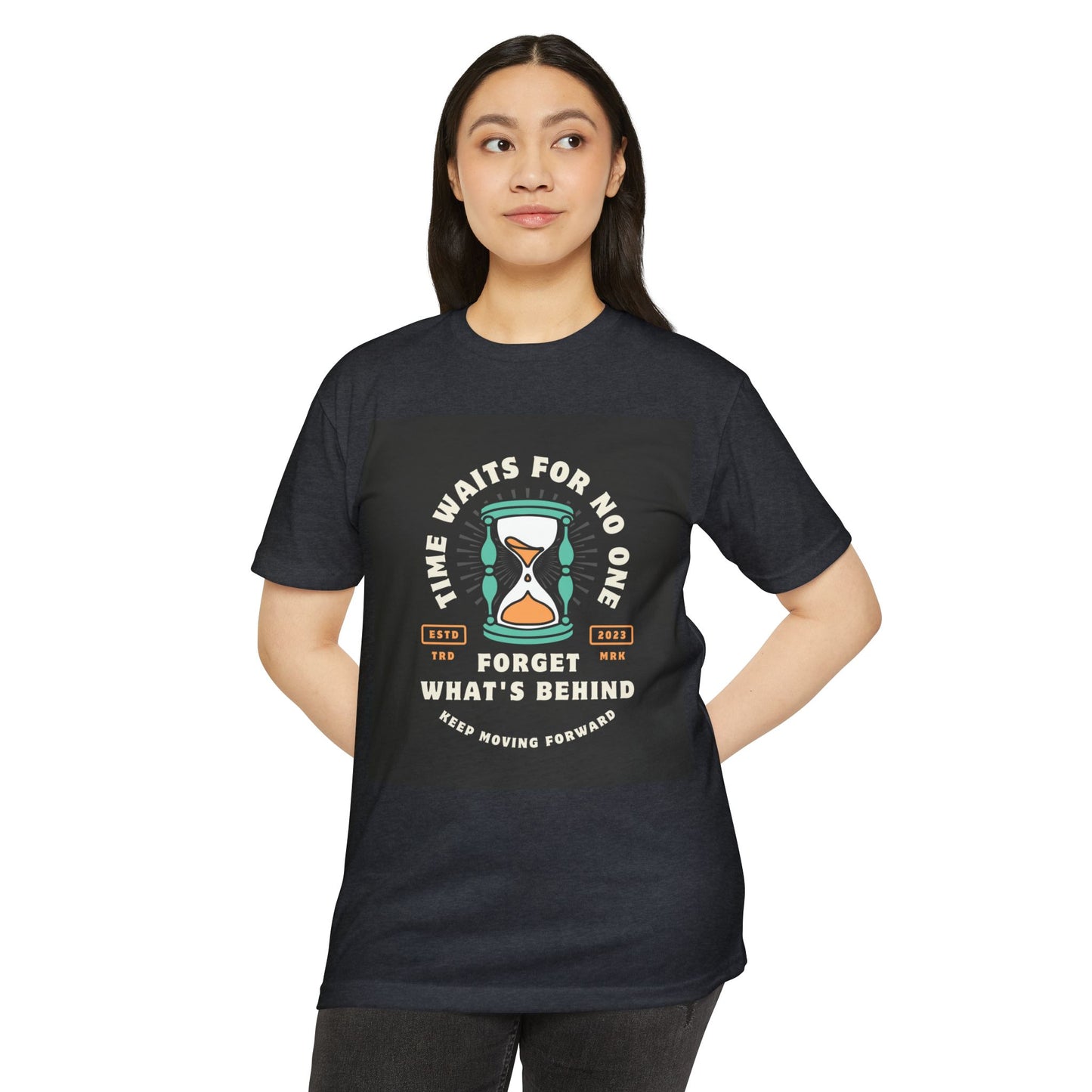 Inspirational Unisex T-Shirt: 'Time Waits for No One' - Motivational Tee, Casual Everyday Wear, Gift for Friends, Positive Message