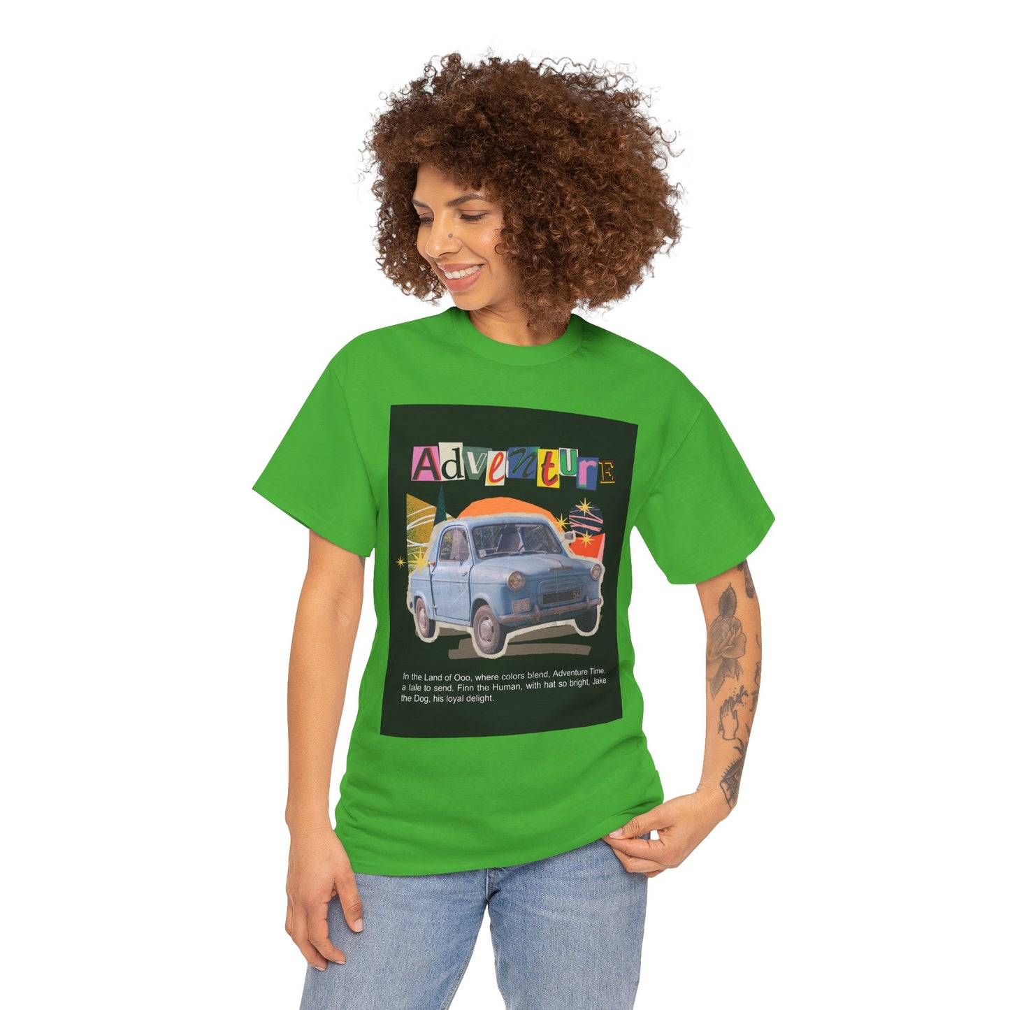Adventure-Themed Unisex Cotton Tee, Retro Car Graphic Tee, Travel T-Shirt, Gift for Adventurers, Vintage Exploration Top