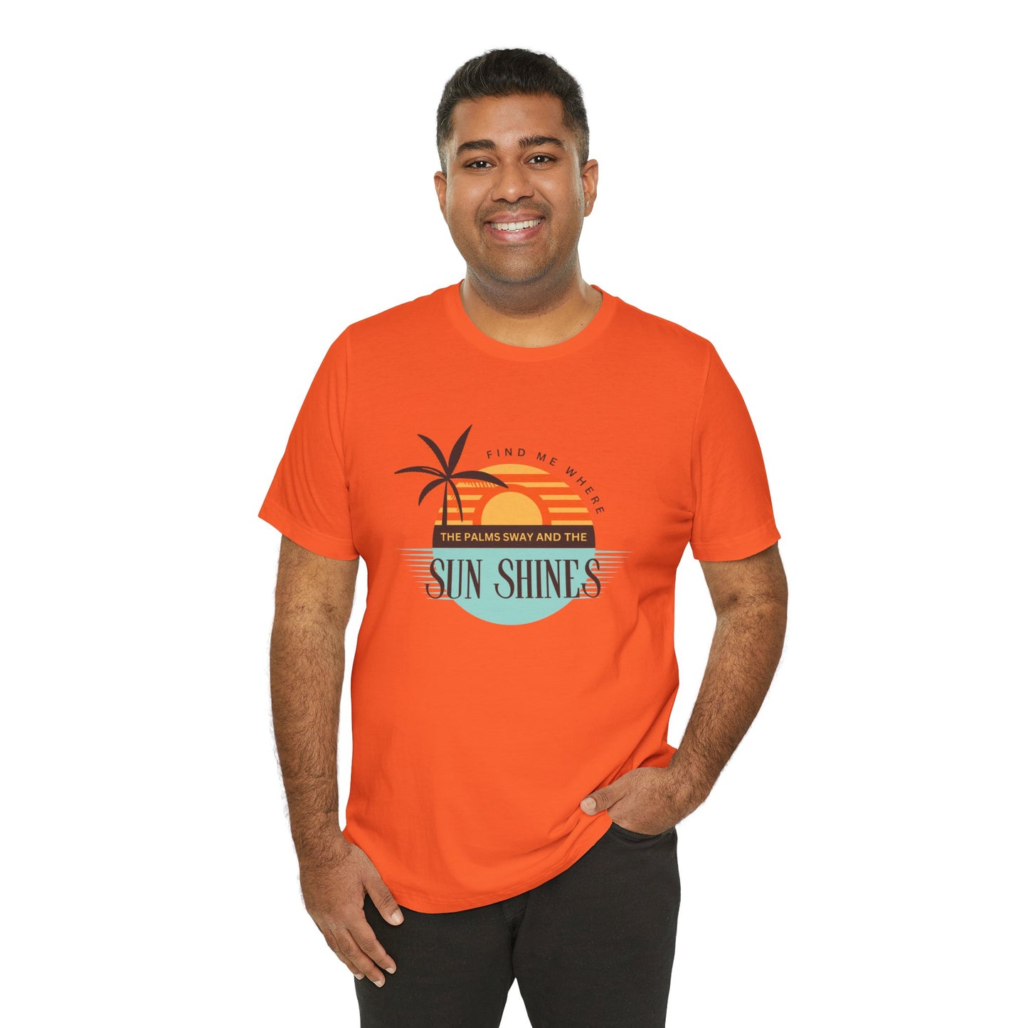 Tropical Vibes Tee - Relaxing Beach Sunset Design for Travelers and Summer Lovers, Perfect Gift for Vacations, Beach Days, and Casual Style