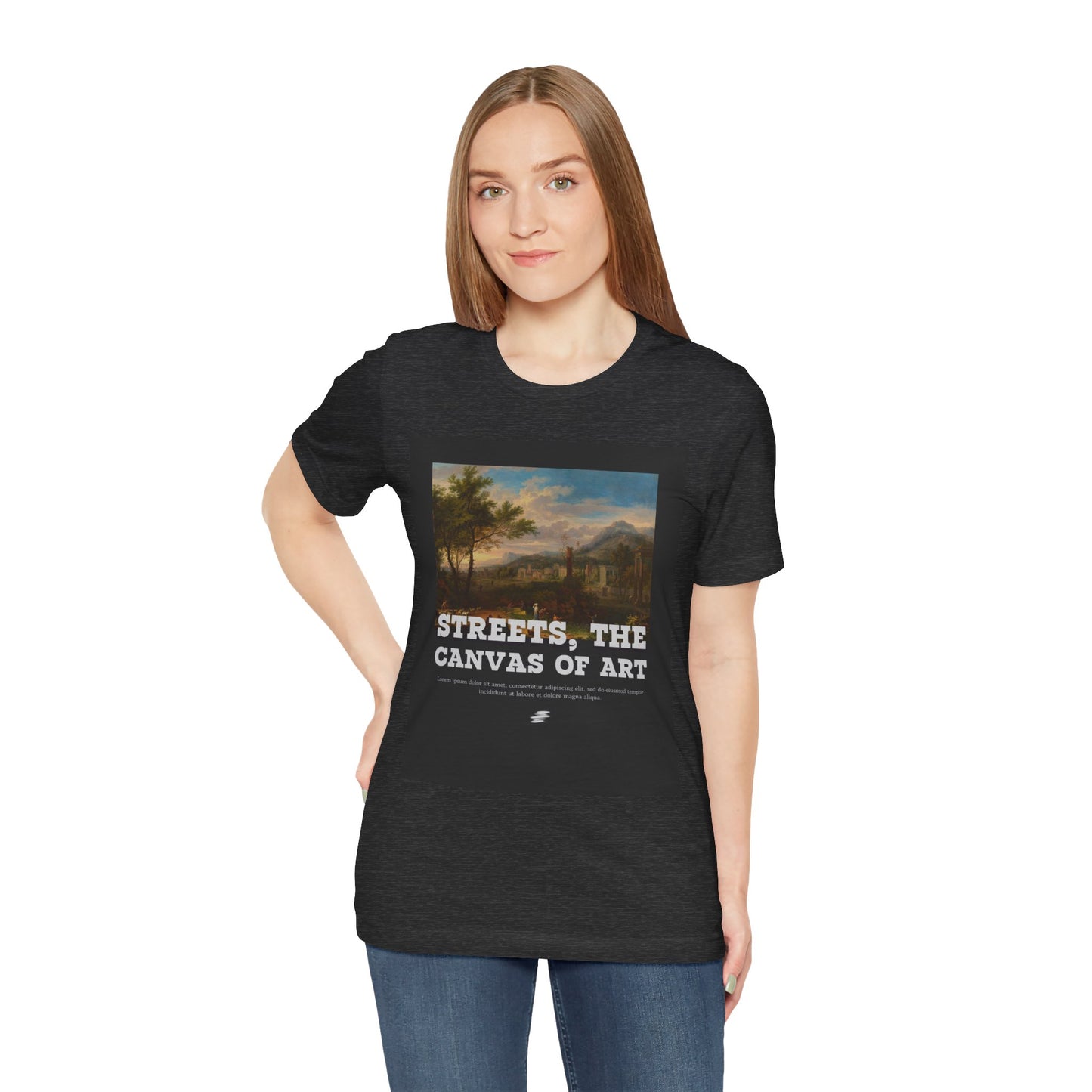 Artistic Graphic Tee - Streets, the Canvas of Art | Unisex Short Sleeve Shirt, Gift for Artists, Art Lovers, Casual Wear, Unique Gifts
