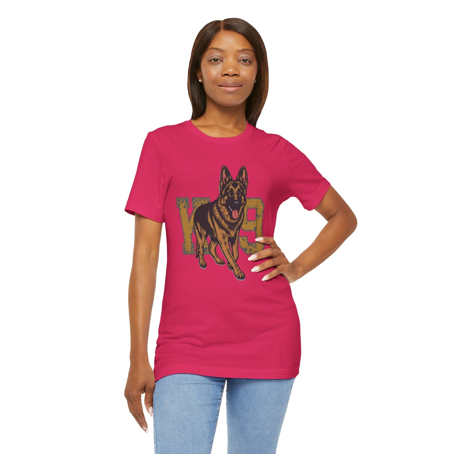 K9 Dog Lover German Shepherd Tee, Pet Owner Gift, Unisex Jersey Shirt