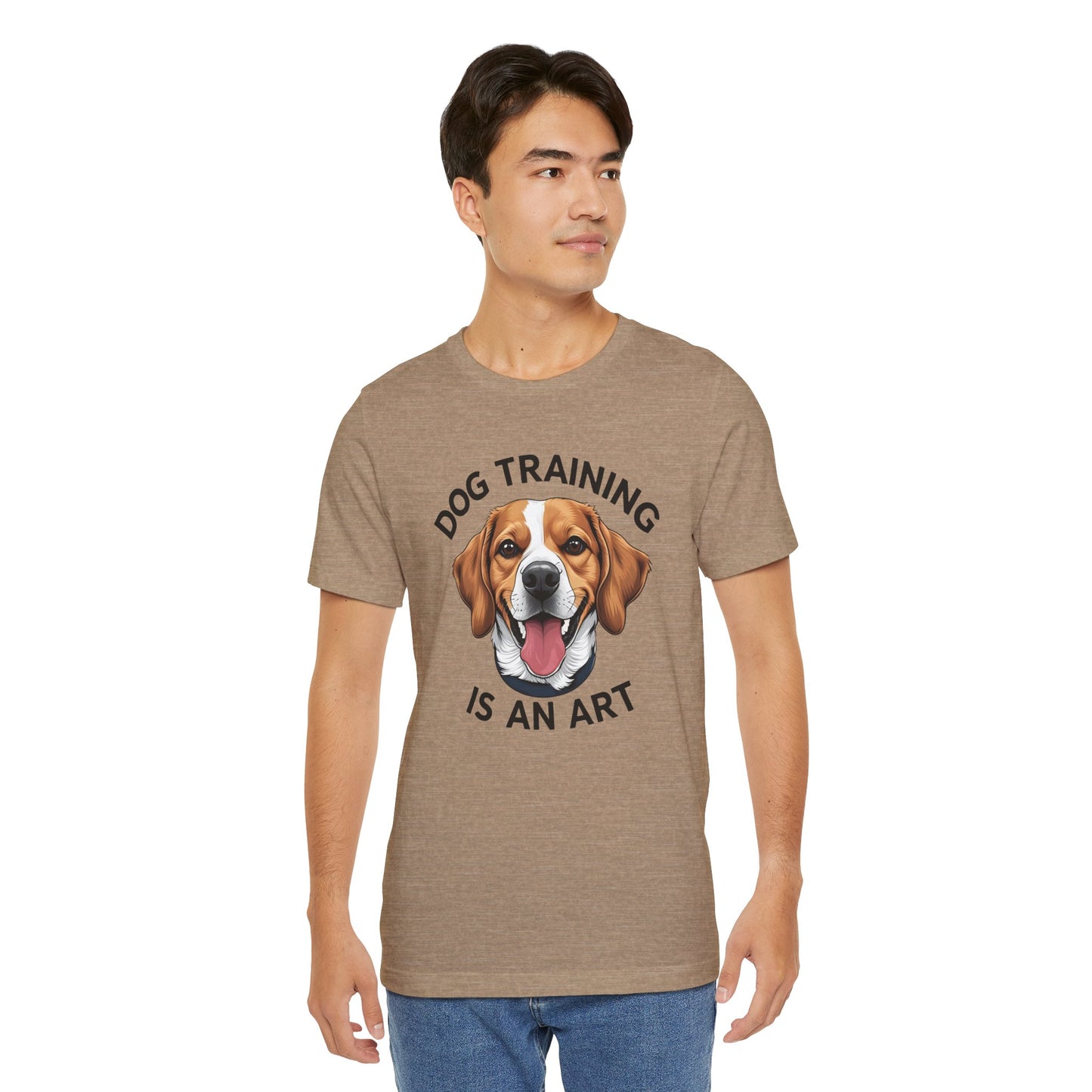 Dog Training is An Art Tee - Unisex Jersey Short Sleeve, Gift for Dog Lovers, Training T-Shirt, Dog Owner Apparel, Cute Canine Shirt