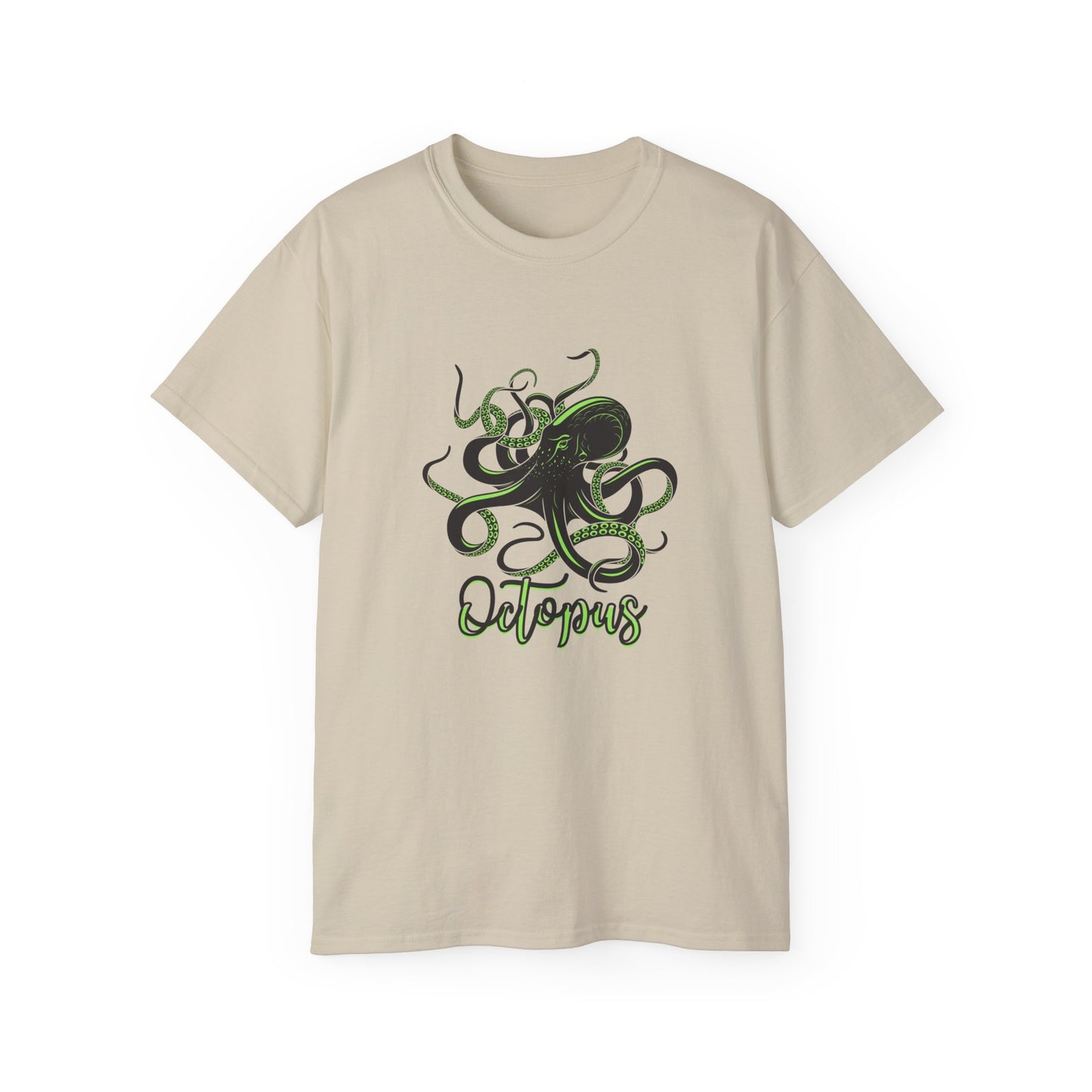 Octopus Graphic Unisex Tee, Ocean Lover T-Shirt, Marine Life Shirt, Gift for Sea Enthusiasts, Sea Creature Apparel, Beach Day Outfit