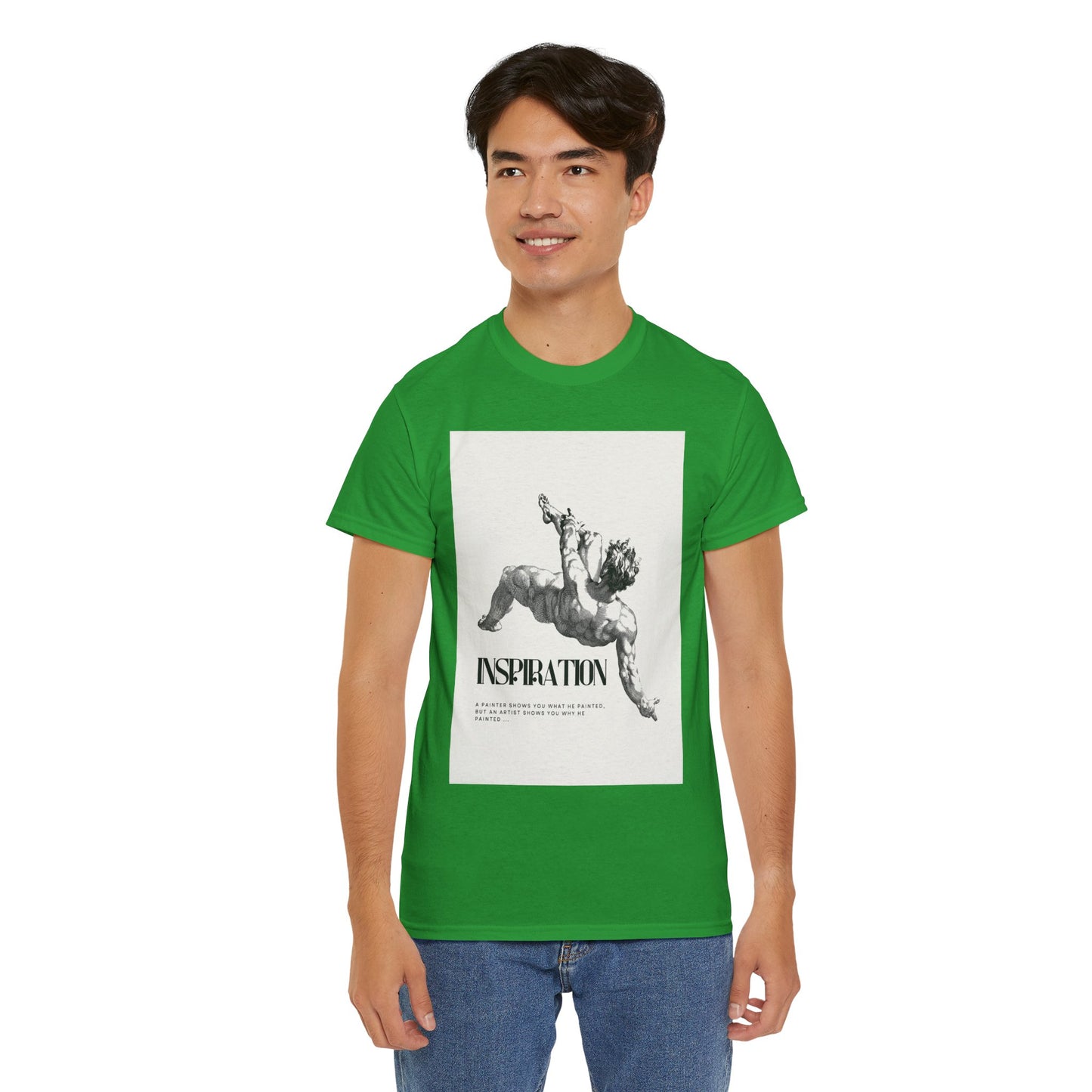 Inspiration Unisex Heavy Cotton Tee, Motivational Shirt, Gift for Artists, Casual Wear, Quote T-Shirt, Birthday Gift