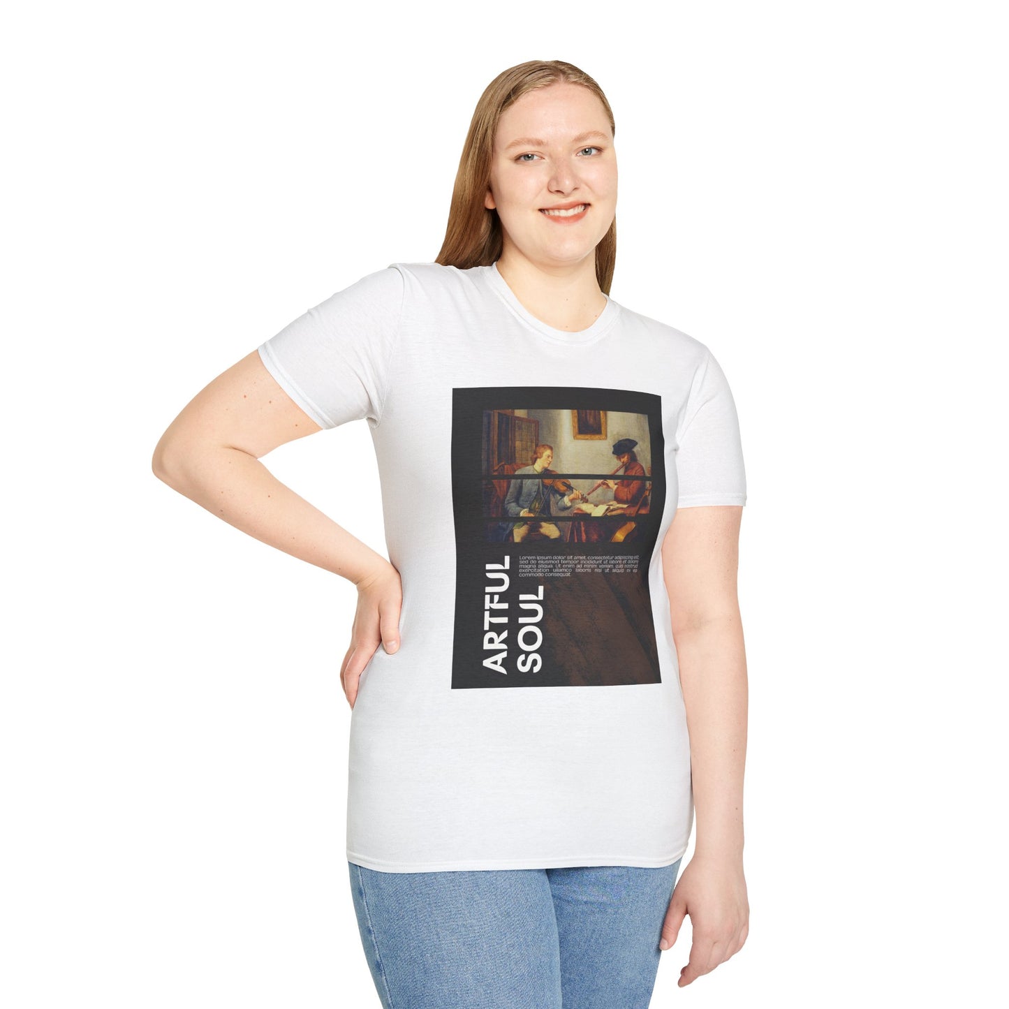 Artful Soul Unisex Softstyle T-Shirt, Artistic Tee, Gift for Art Lovers, Casual Wear, Creative Fashion, Art Enthusiast Shirt