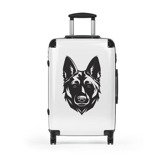 Stylish Dog-Lover Suitcase with German Shepherd Design - Ideal for Travel and Pet Owners