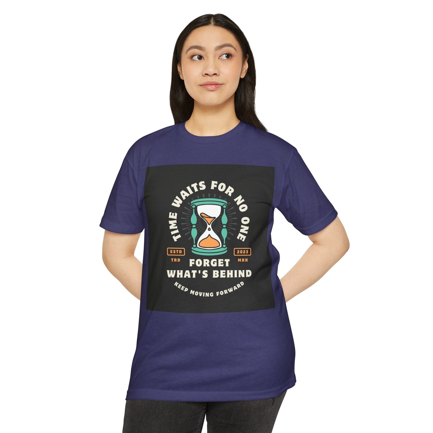 Inspirational Unisex T-Shirt: 'Time Waits for No One' - Motivational Tee, Casual Everyday Wear, Gift for Friends, Positive Message