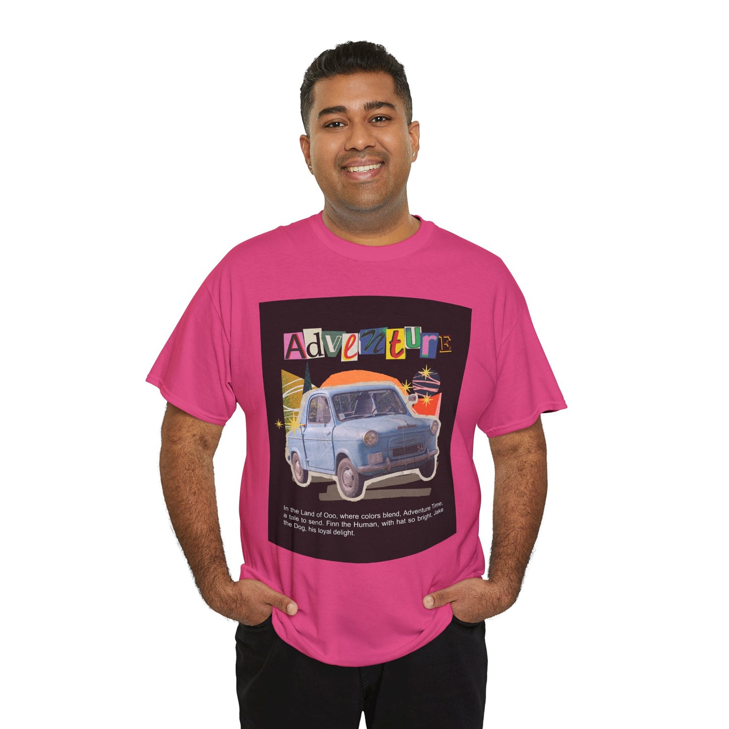 Adventure-Themed Unisex Cotton Tee, Retro Car Graphic Tee, Travel T-Shirt, Gift for Adventurers, Vintage Exploration Top