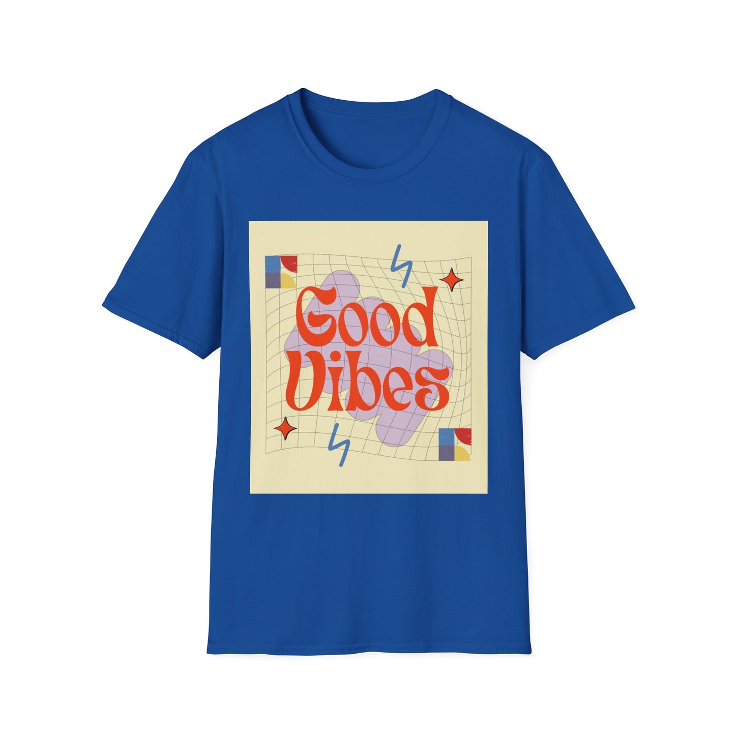 Good Vibes Unisex Softstyle T-Shirt, Relaxed Fit Tee, Casual Wear, Gift Idea, Positive Quotes, Everyday Comfort, Summer Fashion