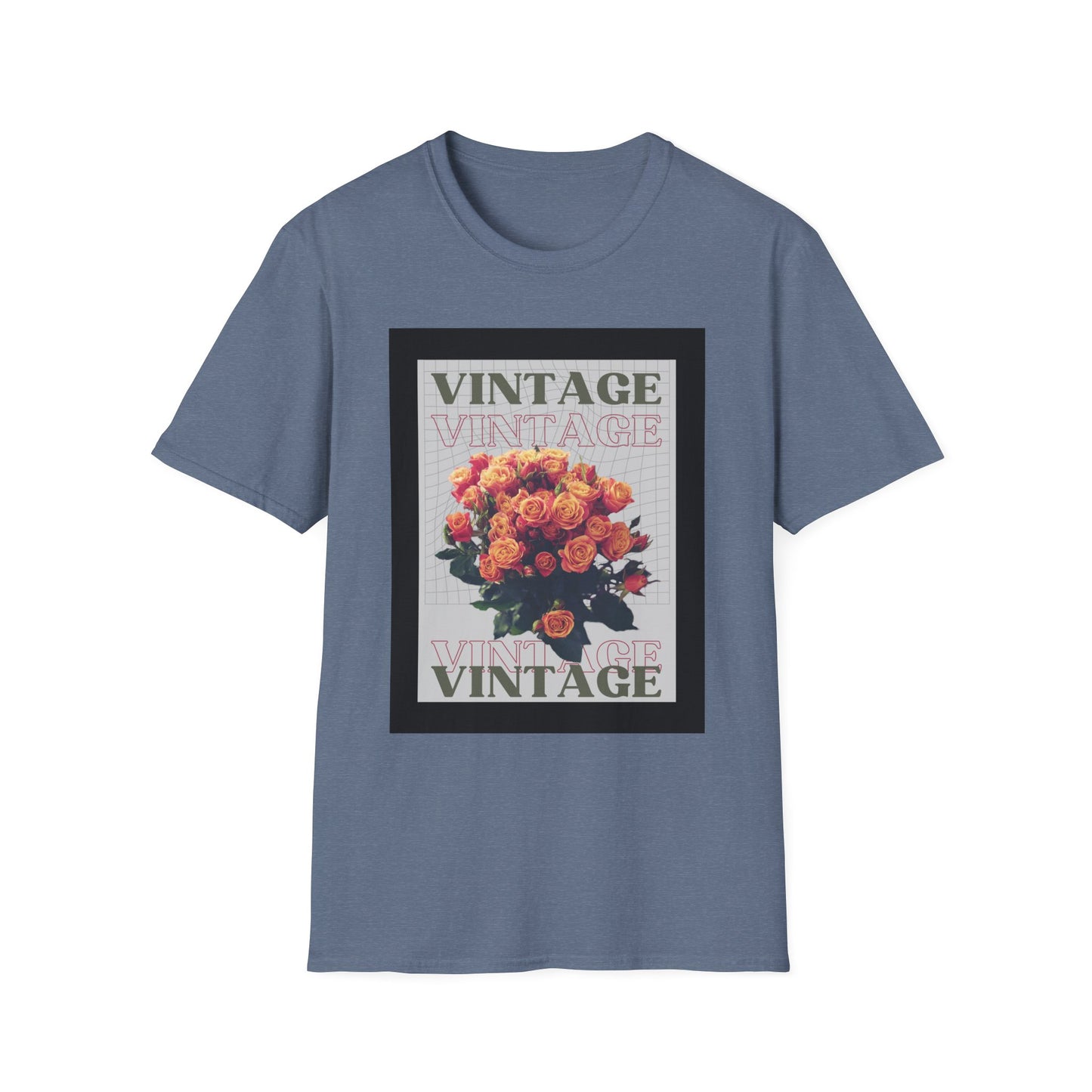 Vintage Floral Graphic Unisex T-Shirt, Retro Tee, Casual Wear, Gift for Her, Vintage Aesthetic, Flower Print Shirt
