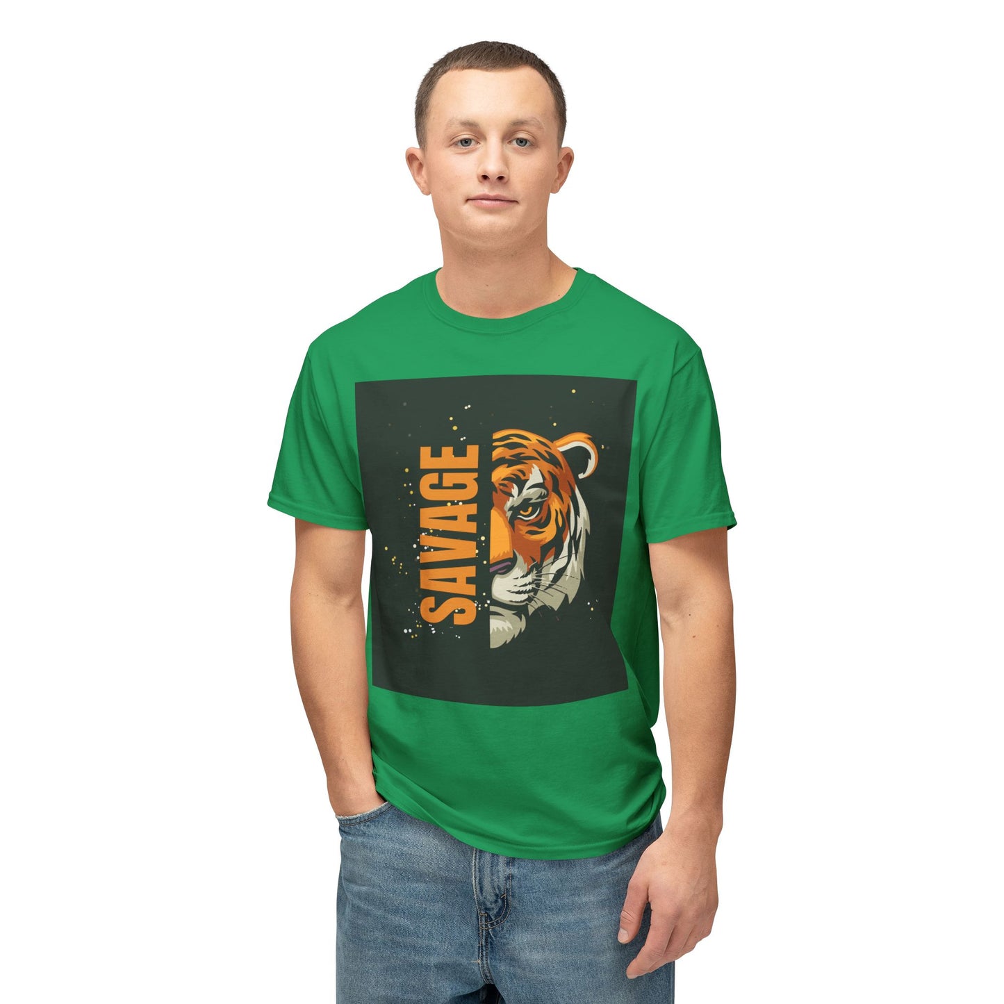 Savage Tiger Unisex T-Shirt, Graphic Tee, Animal Lover Shirt, Trendy Fashion, Gift for Him/Her, Wild Style Clothing