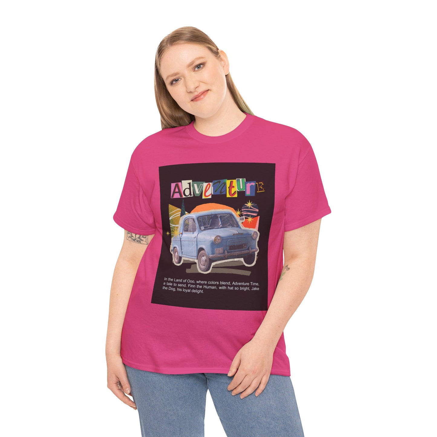 Adventure-Themed Unisex Cotton Tee, Retro Car Graphic Tee, Travel T-Shirt, Gift for Adventurers, Vintage Exploration Top