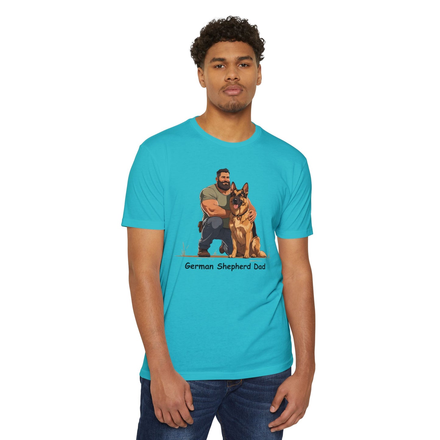 German Shepherd Dad Unisex T-Shirt, Dog Lover Shirt, Pet Owner Gift, Father's Day Tee, Animal Rescue Support