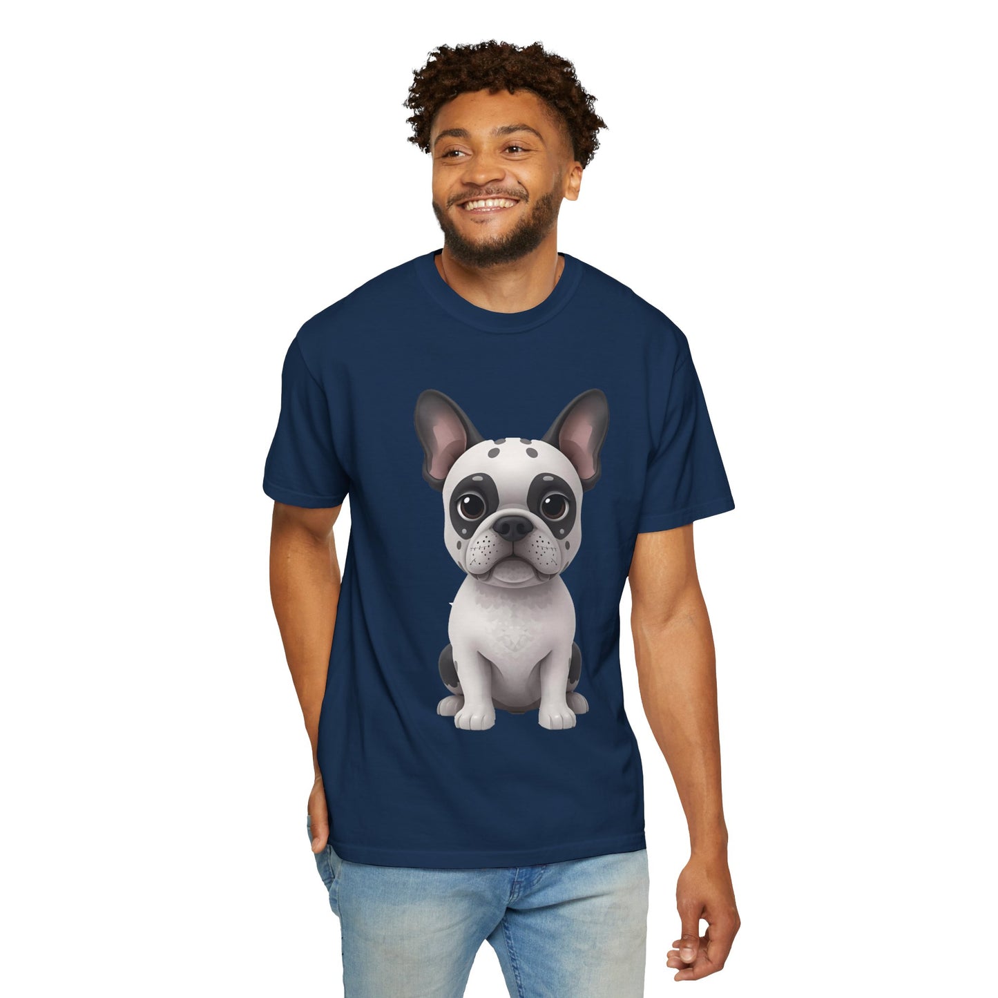 Cute 3D Design French Bulldog Unisex T-shirt, Animal Lover Gift