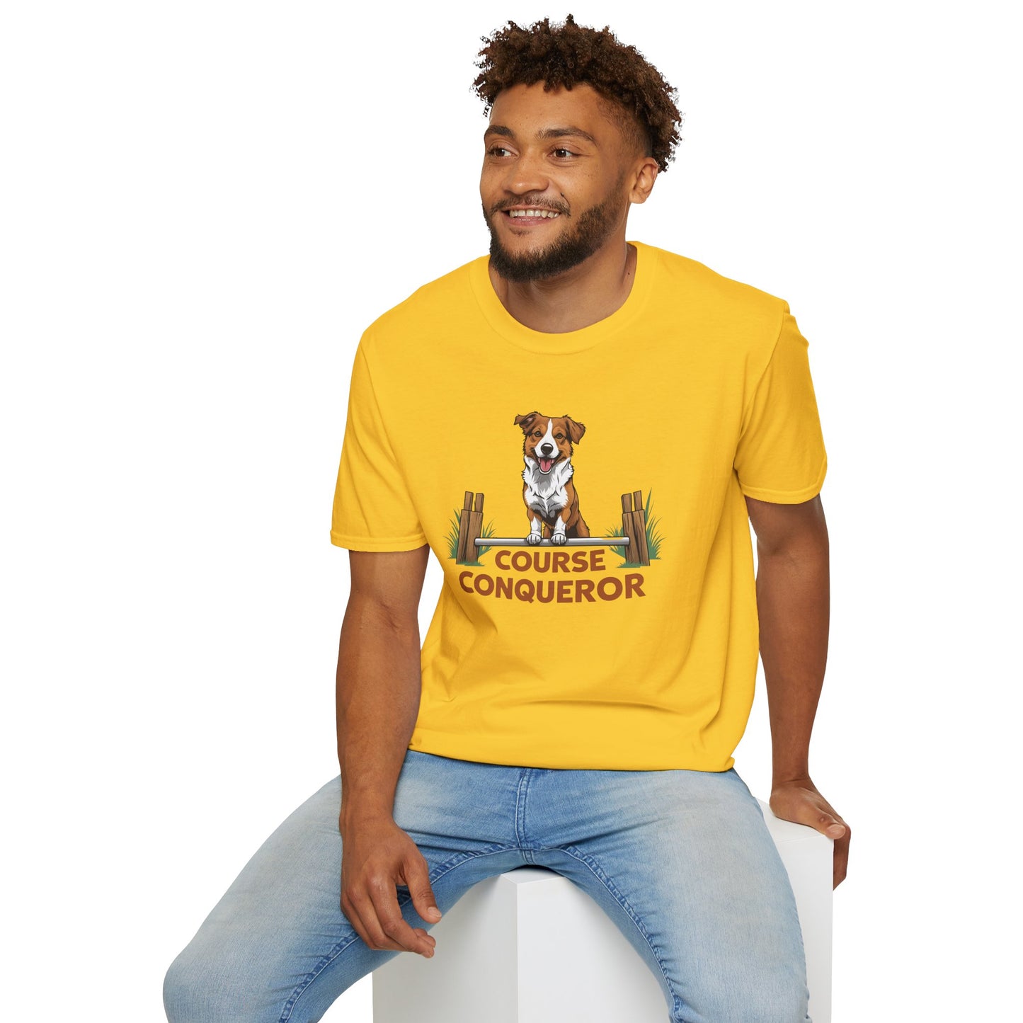 Course Conqueror Dog Training Shirt | Dog Owner Gift, Casual Wear, Funny Pet Apparel, Canine Enthusiast Top