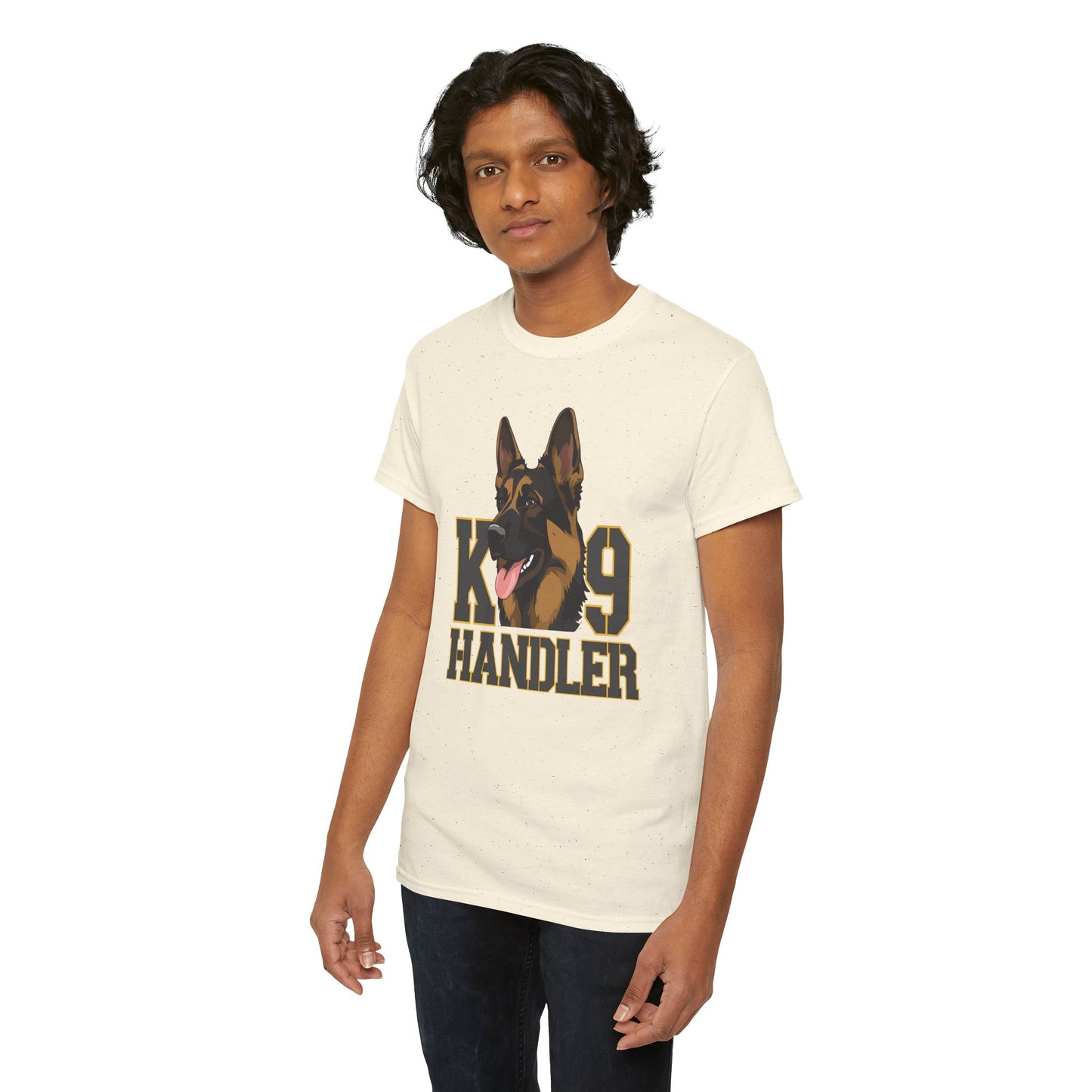 German Shepherd K9 Handler Tee, Perfect for Dog Lovers, Gift for Pet Owners, Unisex Cotton T-Shirt