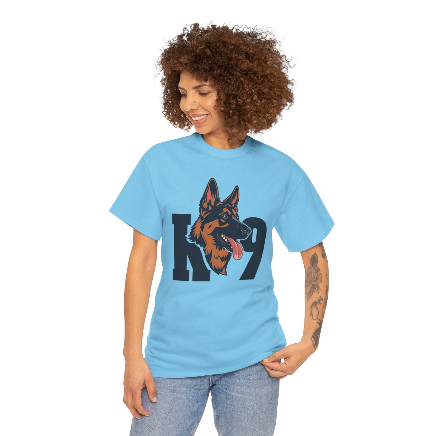 German Shepherd K9 Lover Unisex Heavy Cotton Tee | Dog Owner Gift, Dog Lover Apparel