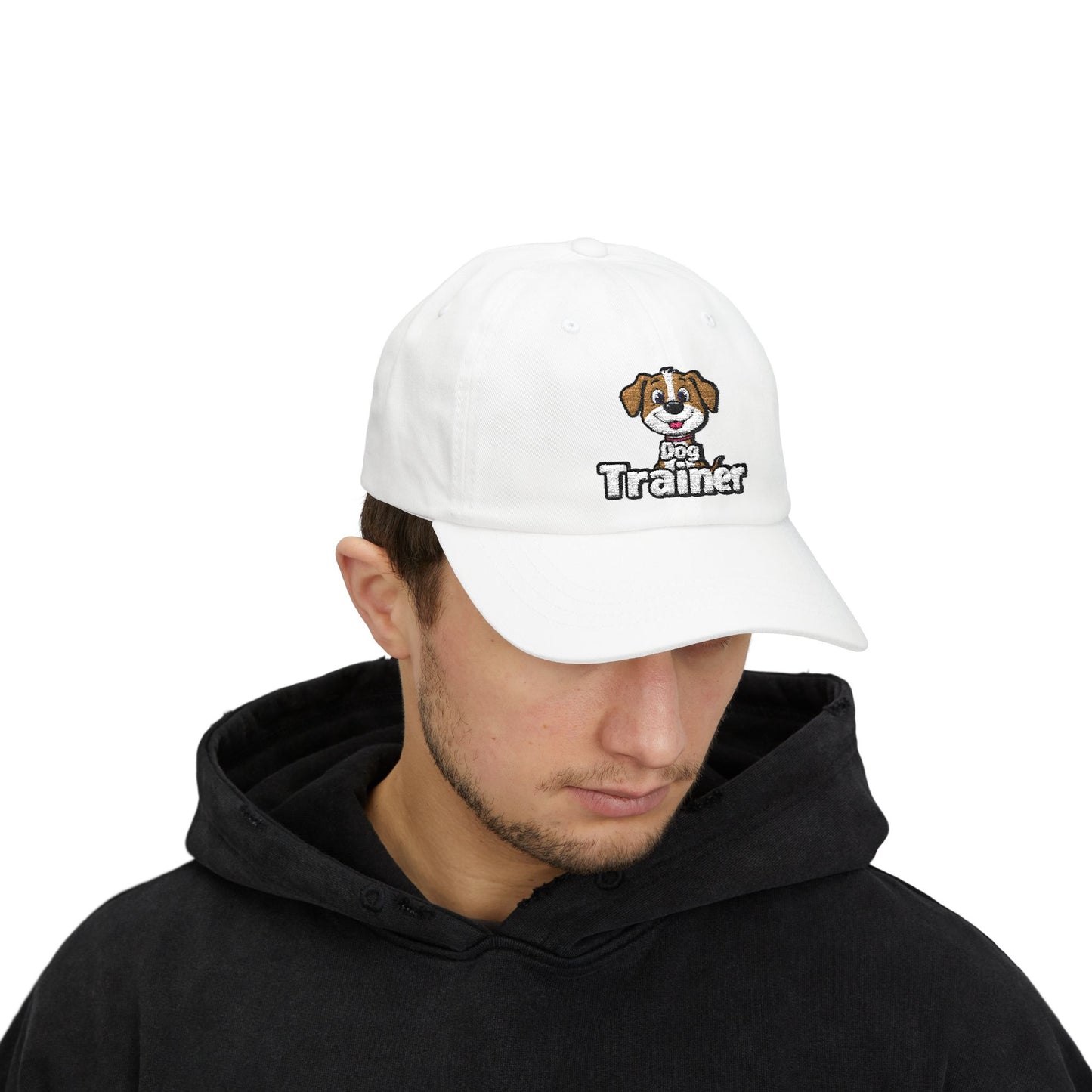 Embroidered Dog Trainer Classic Dad Cap Featuring a Cute Funny Dog  | Dog-themed Accessories