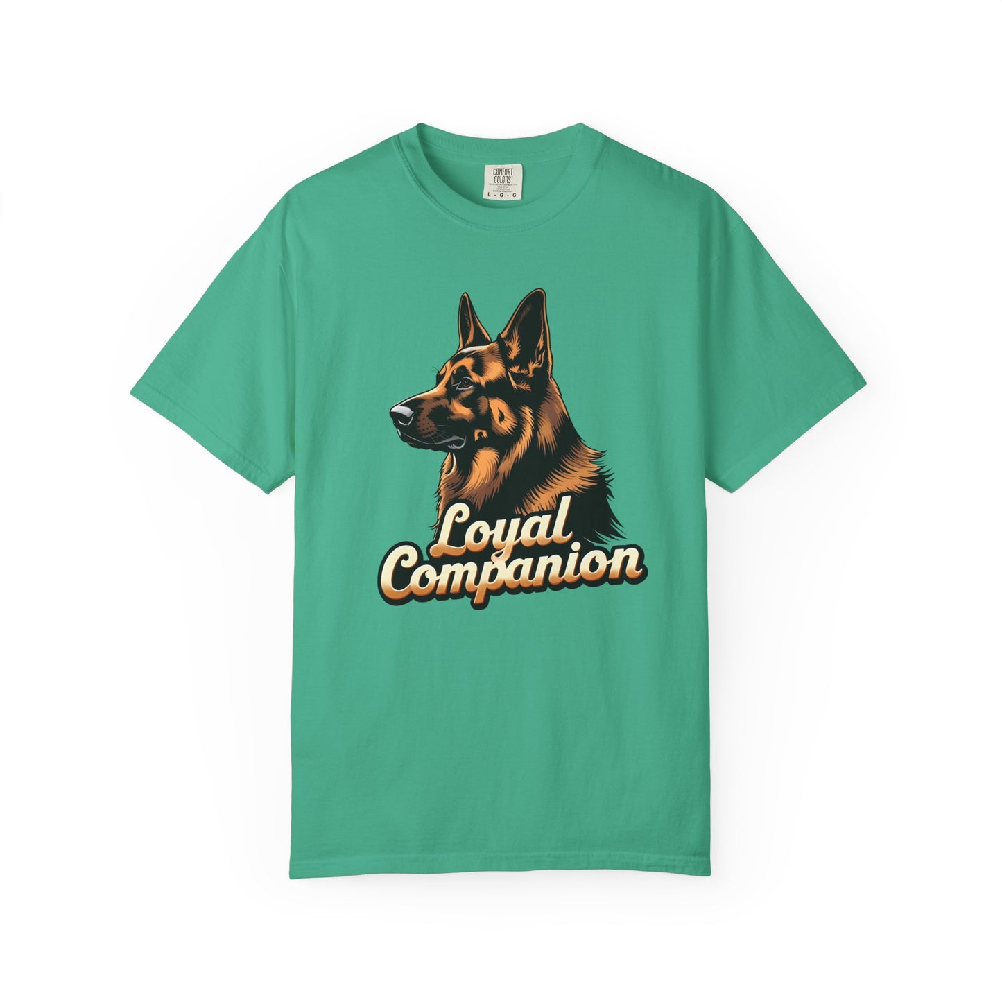 Loyal Companion German Shepherd Lover T-Shirt | Garment-Dyed Unisex Tee for Dog Enthusiasts, Dog Lovers, Gift for Dog Owners, Casual Wear