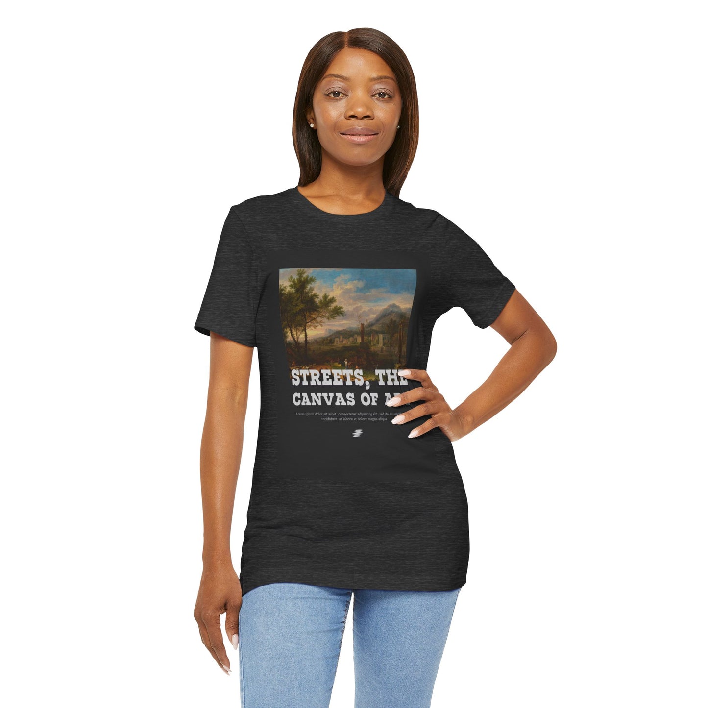 Artistic Graphic Tee - Streets, the Canvas of Art | Unisex Short Sleeve Shirt, Gift for Artists, Art Lovers, Casual Wear, Unique Gifts
