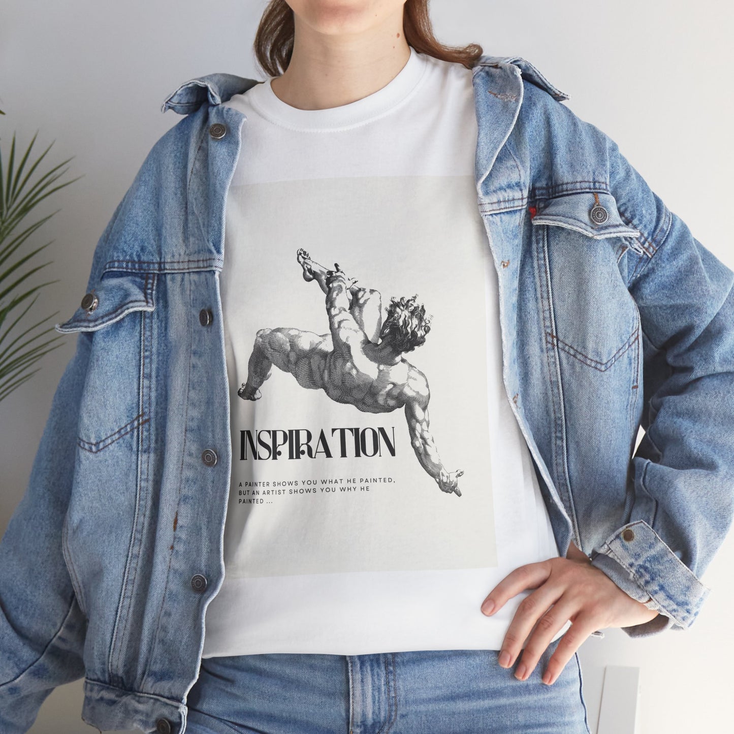 Inspiration Unisex Heavy Cotton Tee, Motivational Shirt, Gift for Artists, Casual Wear, Quote T-Shirt, Birthday Gift