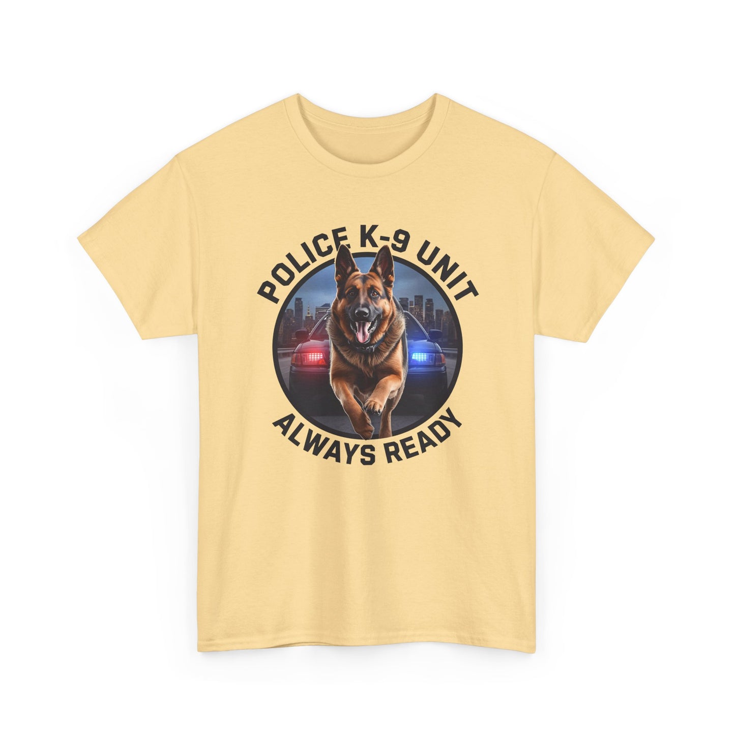 Police K-9 Unit Tee, Always Ready Graphic Tee, Dog Lover Gift, Police Support Shirt, Police Dog Merchandise