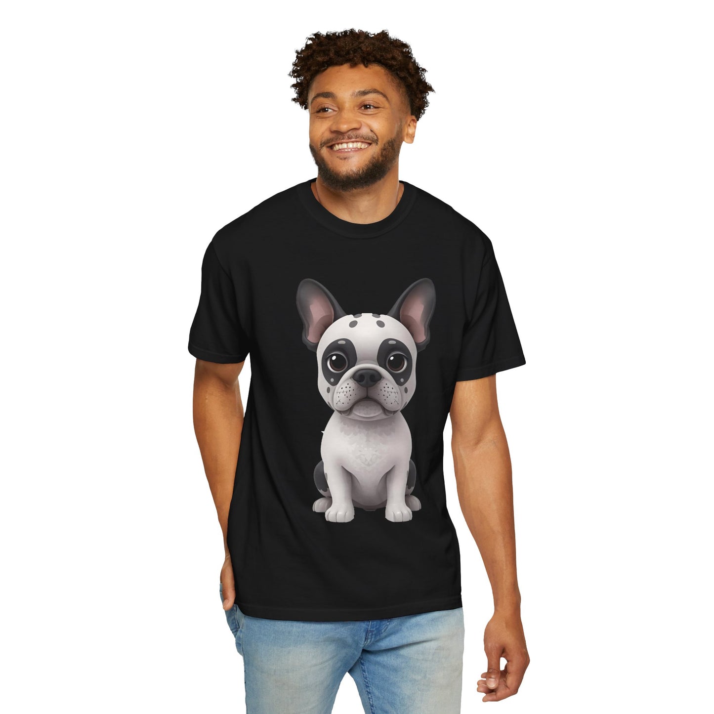 Cute 3D Design French Bulldog Unisex T-shirt, Animal Lover Gift
