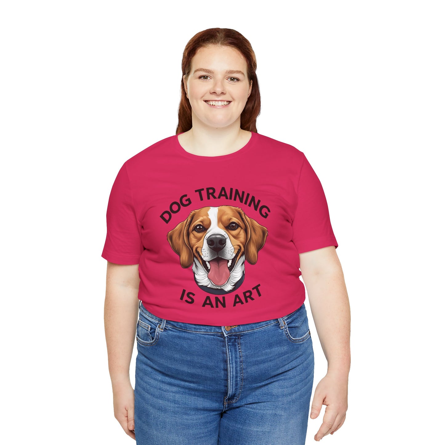 Dog Training is An Art Tee - Unisex Jersey Short Sleeve, Gift for Dog Lovers, Training T-Shirt, Dog Owner Apparel, Cute Canine Shirt