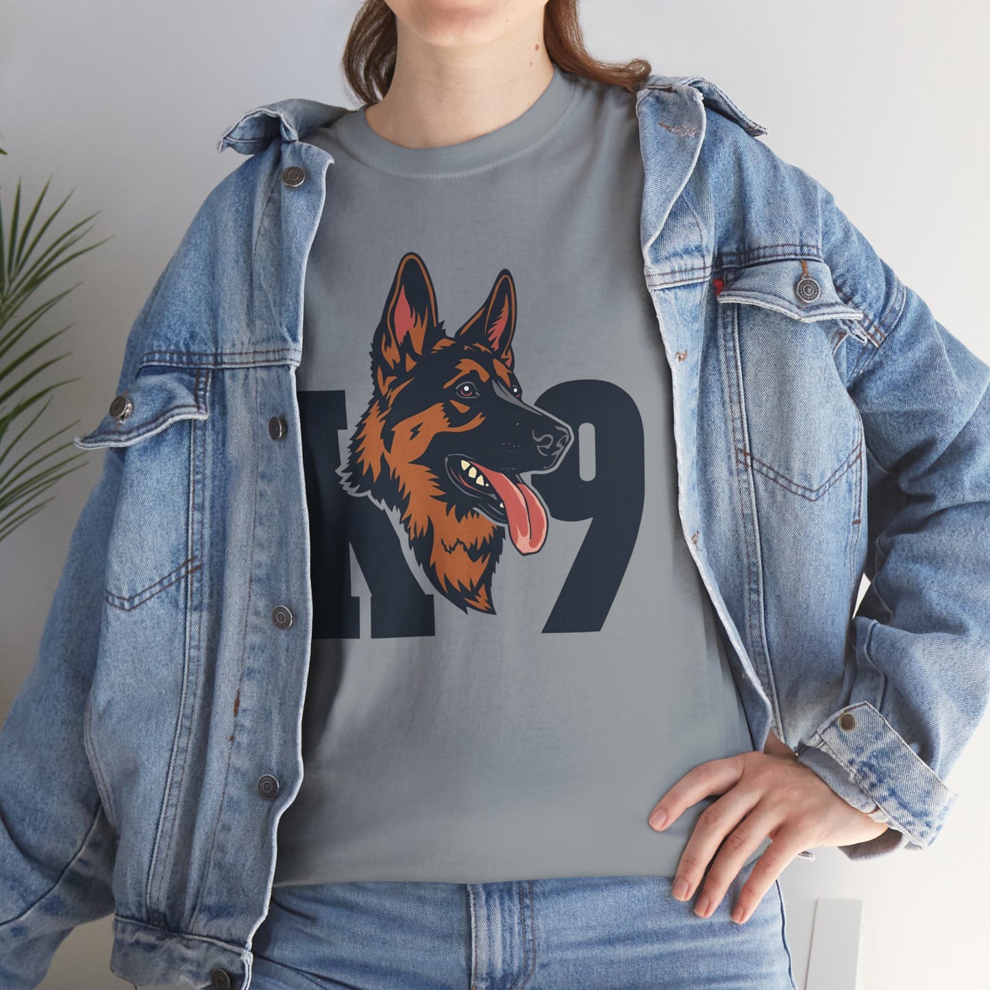 German Shepherd K9 Lover Unisex Heavy Cotton Tee | Dog Owner Gift, Dog Lover Apparel
