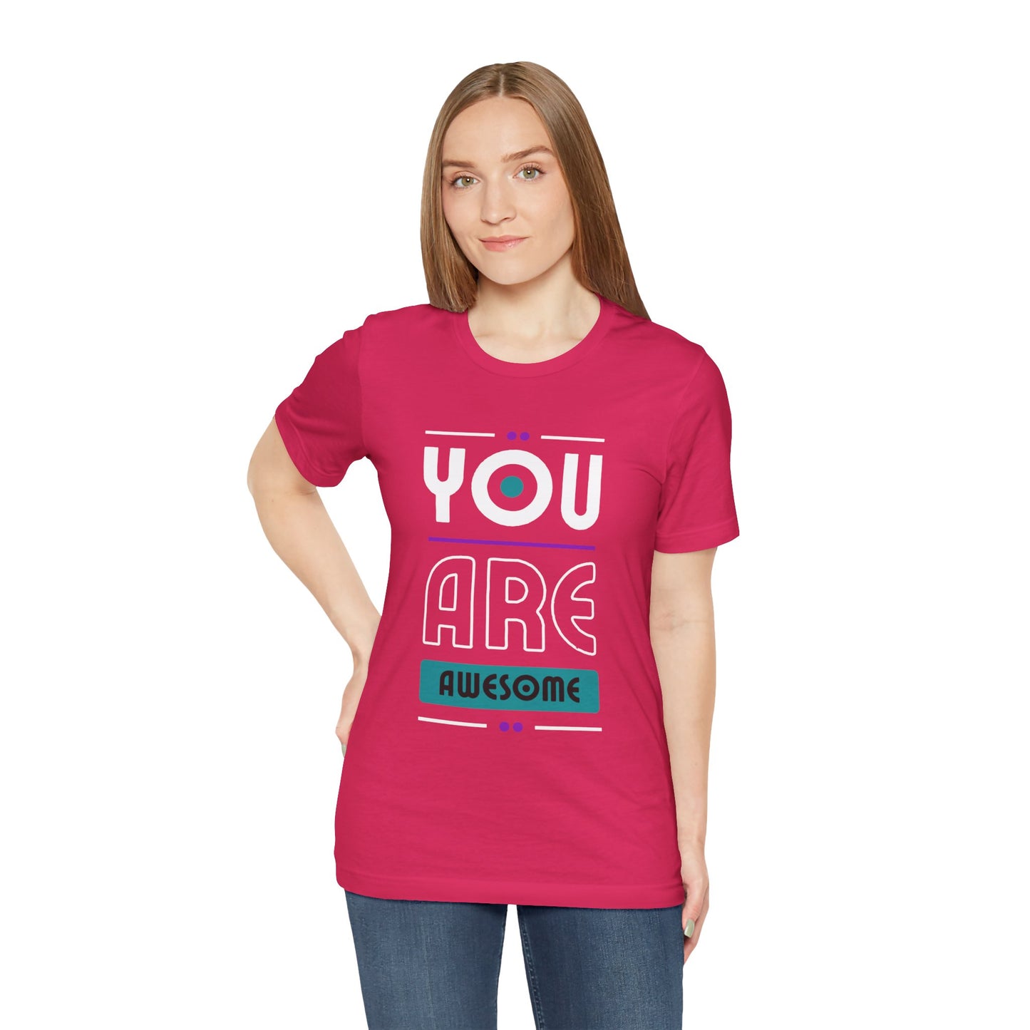 You Are Awesome Tee, Unisex Inspirational T-Shirt, Motivational Gift, Casual Wear, Birthday Gift, Summer Outfit