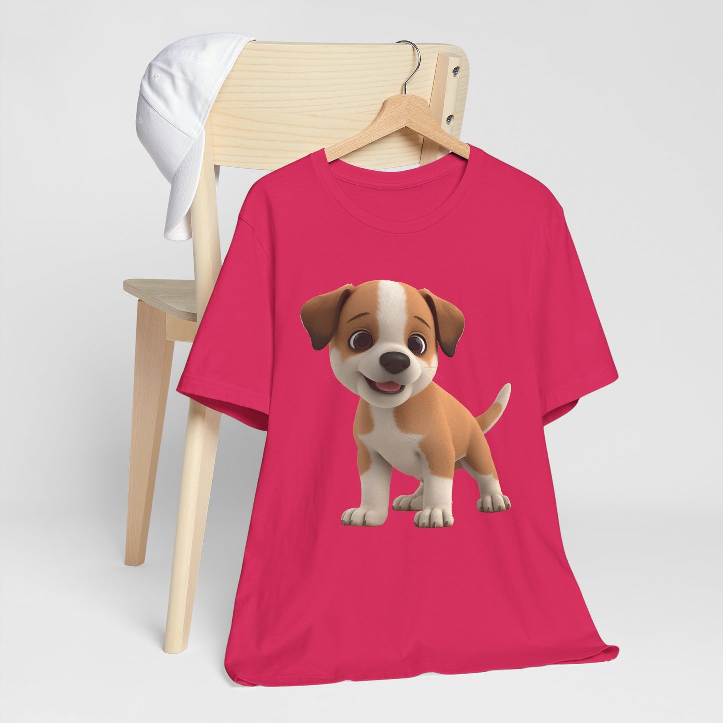 Cute Dog 3D Graphic Tee, Fun Animal Shirt, Dog Lover Gift, Playful Fashion Statement