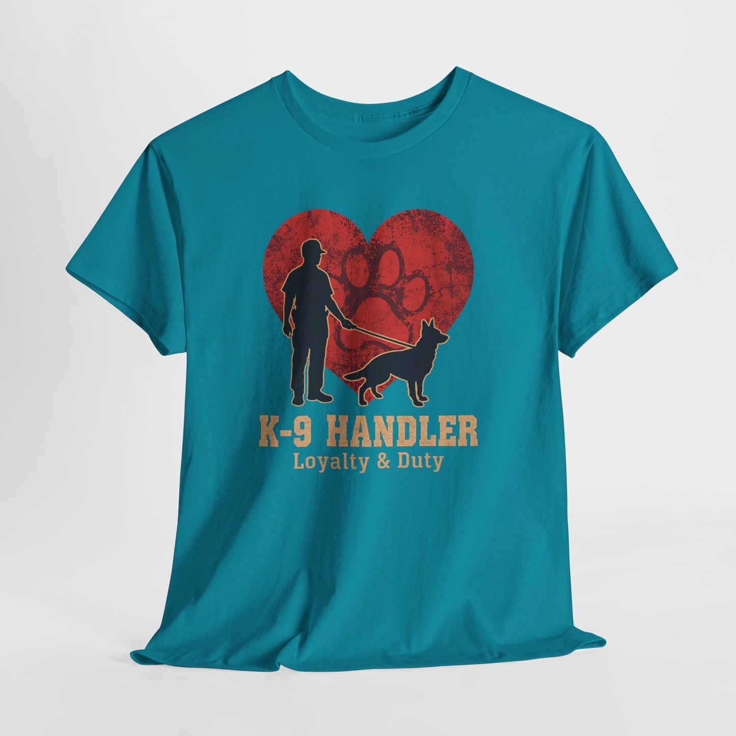 K-9 Handler Heart Tee - Loyalty & Duty, Dog Lover Gift, Pet Owner Apparel