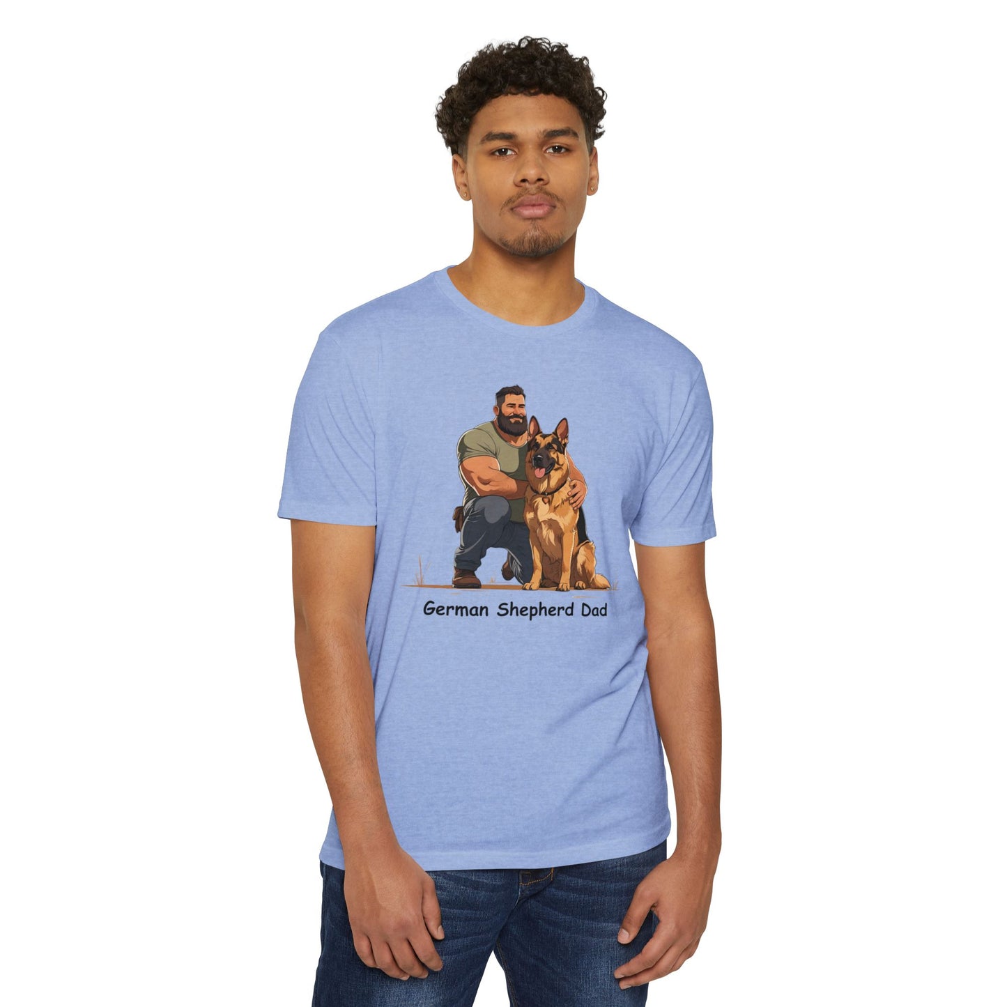 German Shepherd Dad Unisex T-Shirt, Dog Lover Shirt, Pet Owner Gift, Father's Day Tee, Animal Rescue Support