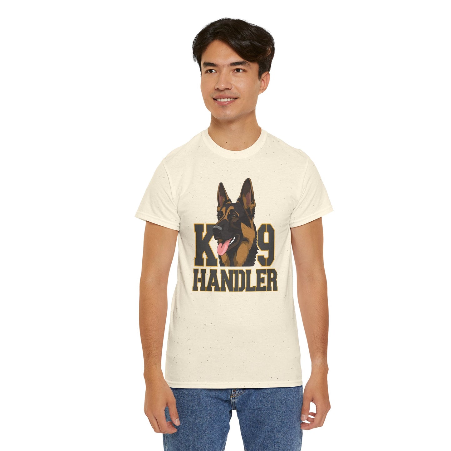 German Shepherd K9 Handler Tee, Perfect for Dog Lovers, Gift for Pet Owners, Unisex Cotton T-Shirt