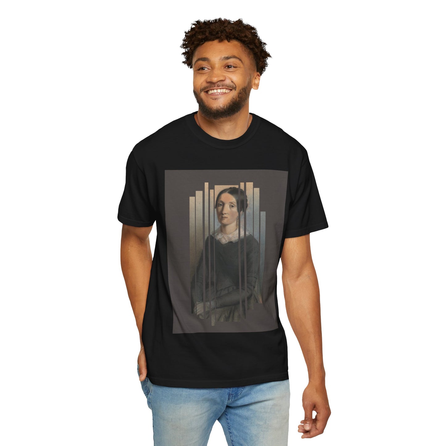 Vintage Aesthetic Art Tee, Unisex Garment-Dyed T-shirt with Artistic Design, Casual Wear, Gift for Art Lovers, Trendy Graphic Shirt