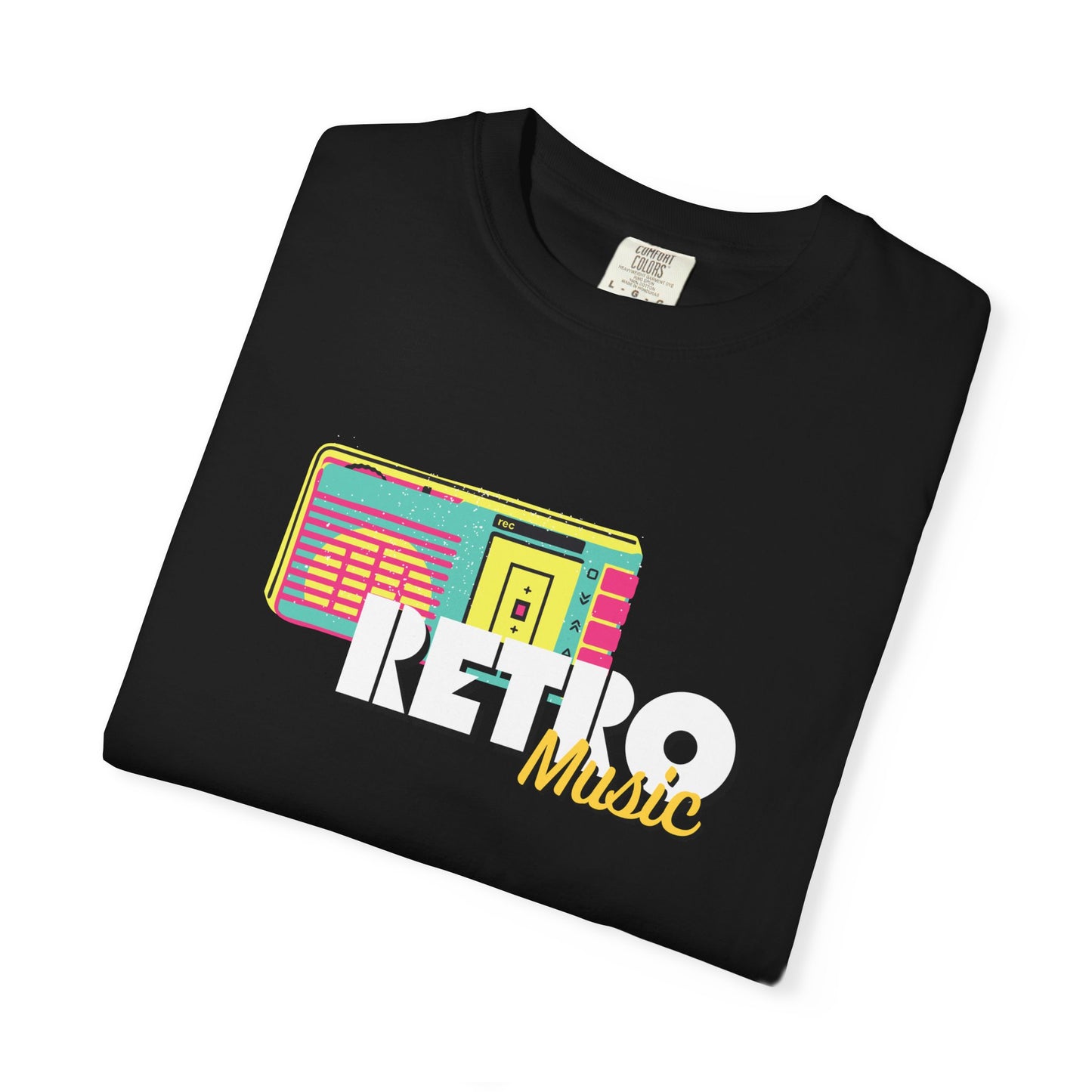 Retro Music T-Shirt, Vintage Style Tee, Unisex Garment-Dyed Shirt, Perfect for Music Lovers, Great for Festivals and Gifts