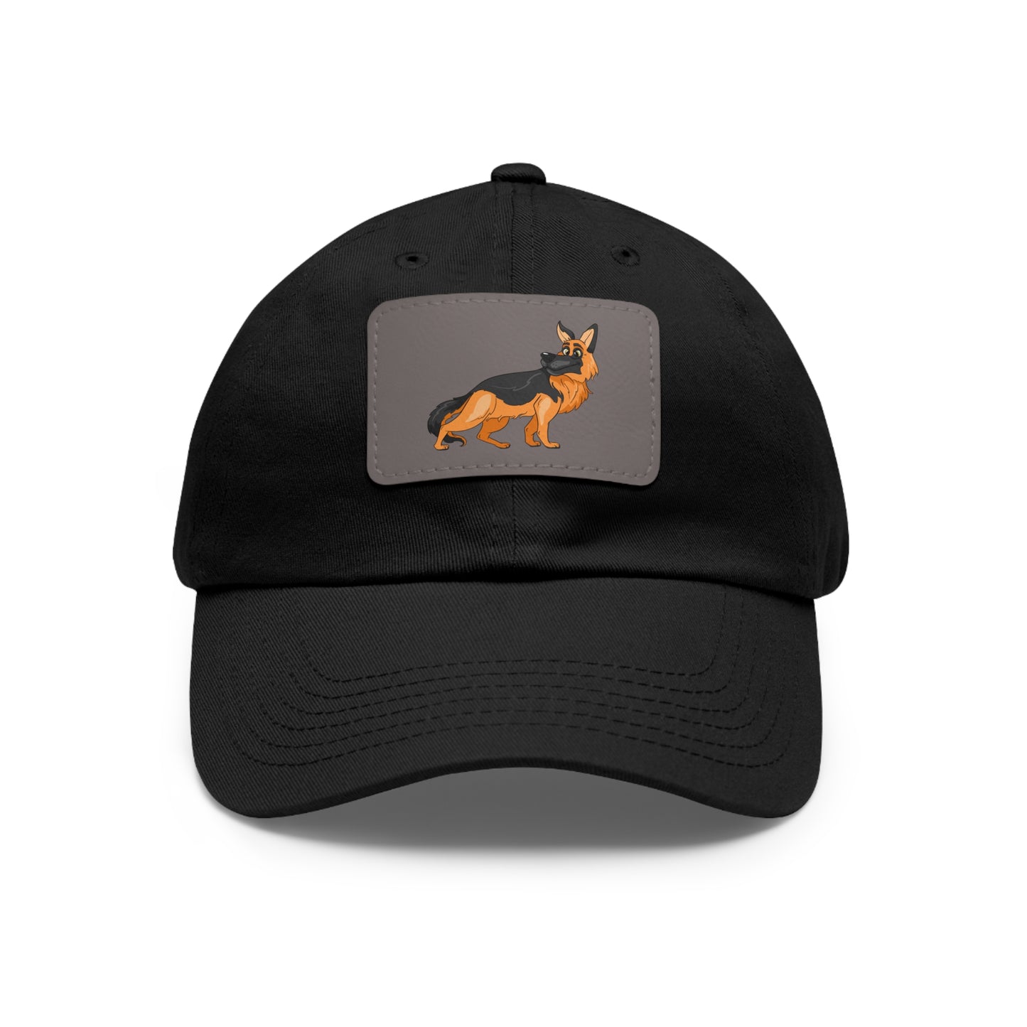 German Shepherd Dad Hat with Leather Patch - Perfect Gift for Dog Lovers