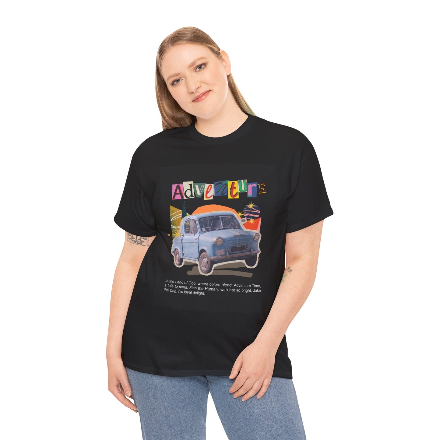 Adventure-Themed Unisex Cotton Tee, Retro Car Graphic Tee, Travel T-Shirt, Gift for Adventurers, Vintage Exploration Top