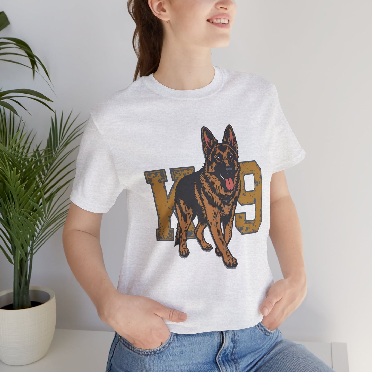 K9 Dog Lover German Shepherd Tee, Pet Owner Gift, Unisex Jersey Shirt