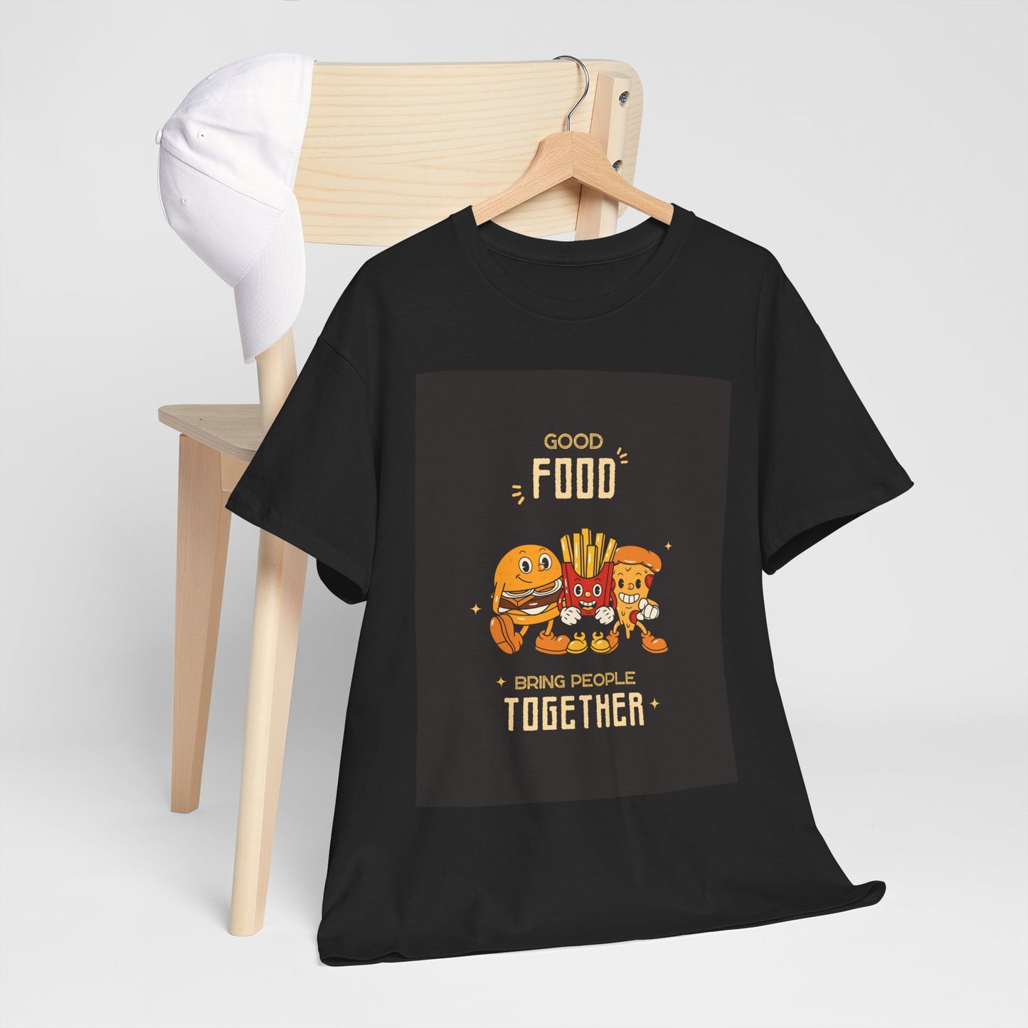 Good Food Unisex Tee | Fun Foodie Shirt, Gift for Food Lovers, Casual Wear, Kitchen Humor, BBQ Party