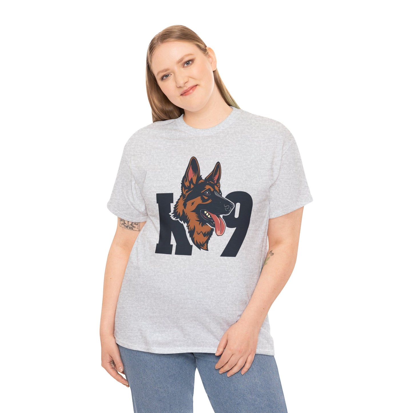 German Shepherd K9 Lover Unisex Heavy Cotton Tee | Dog Owner Gift, Dog Lover Apparel